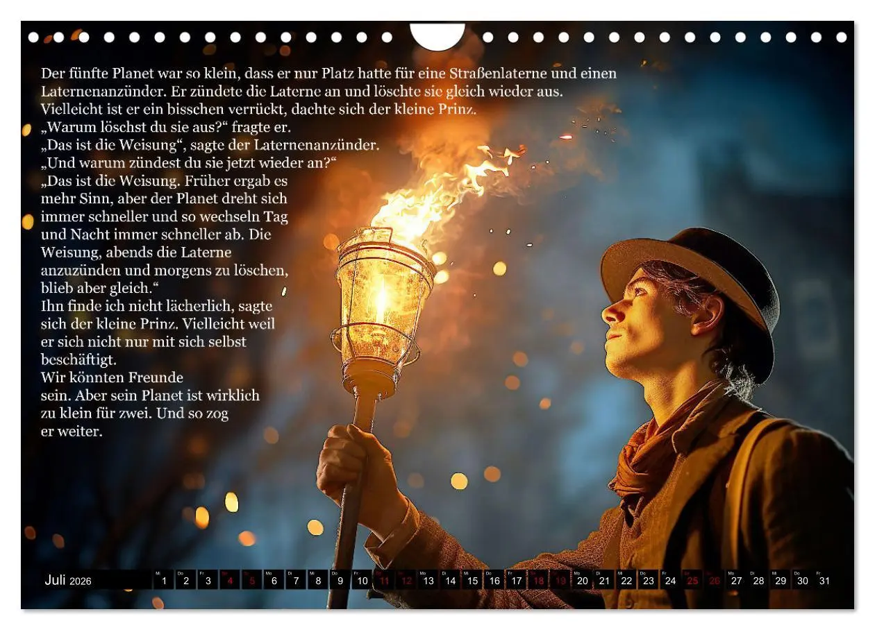 Bild: 9783457370780 | Die Reise des kleinen Prinzen (Wandkalender 2026 DIN A4 quer),...