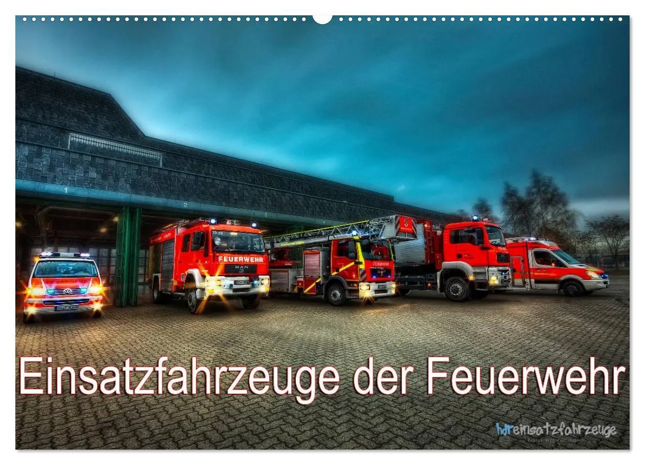 Cover: 9783516080780 | Einsatzfahrzeuge der Feuerwehr (Wandkalender 2026 DIN A2 quer),...