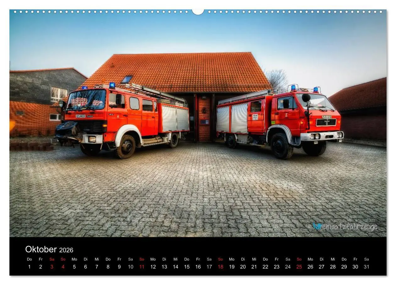 Bild: 9783516080780 | Einsatzfahrzeuge der Feuerwehr (Wandkalender 2026 DIN A2 quer),...