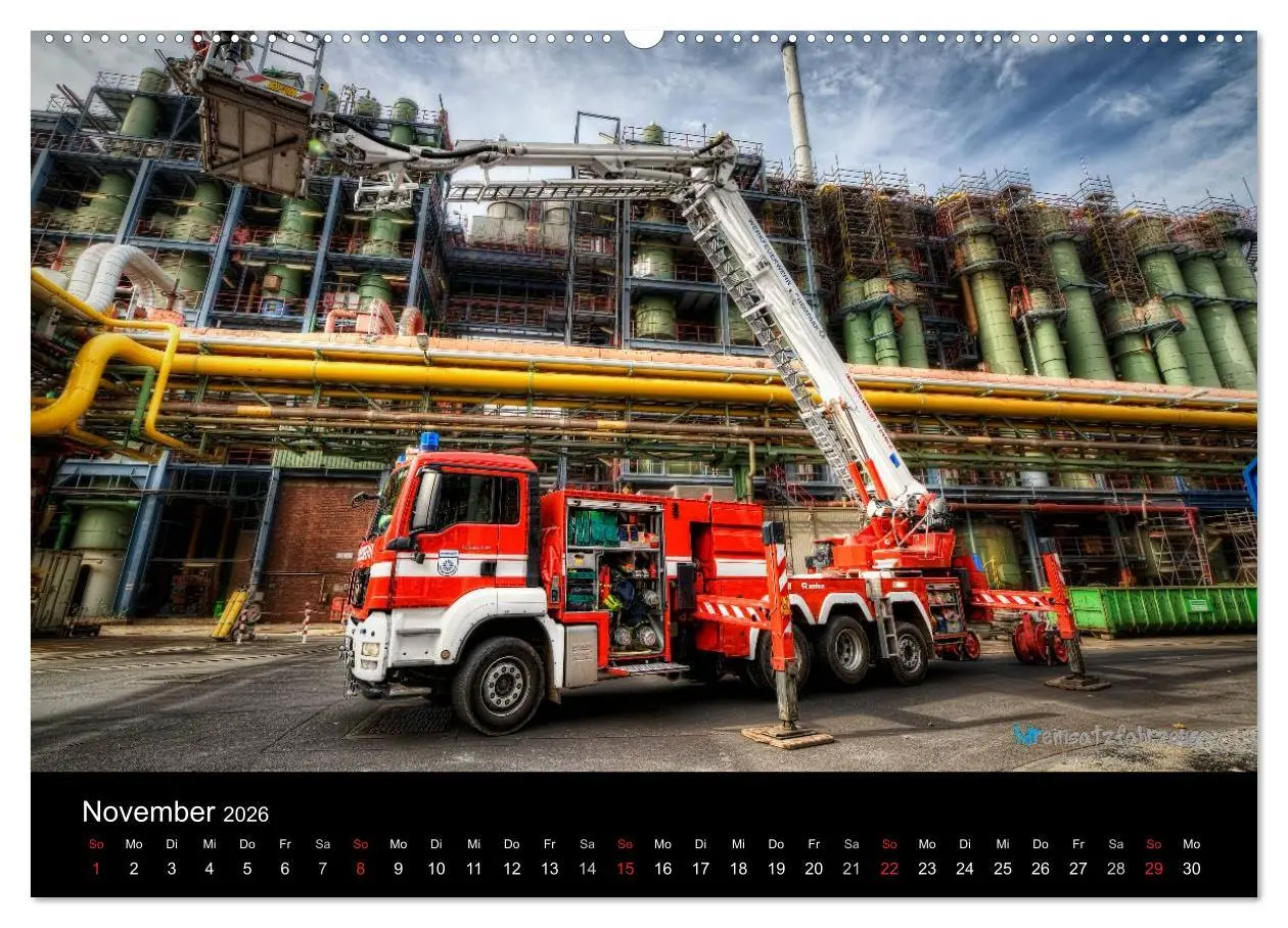 Bild: 9783516080780 | Einsatzfahrzeuge der Feuerwehr (Wandkalender 2026 DIN A2 quer),...