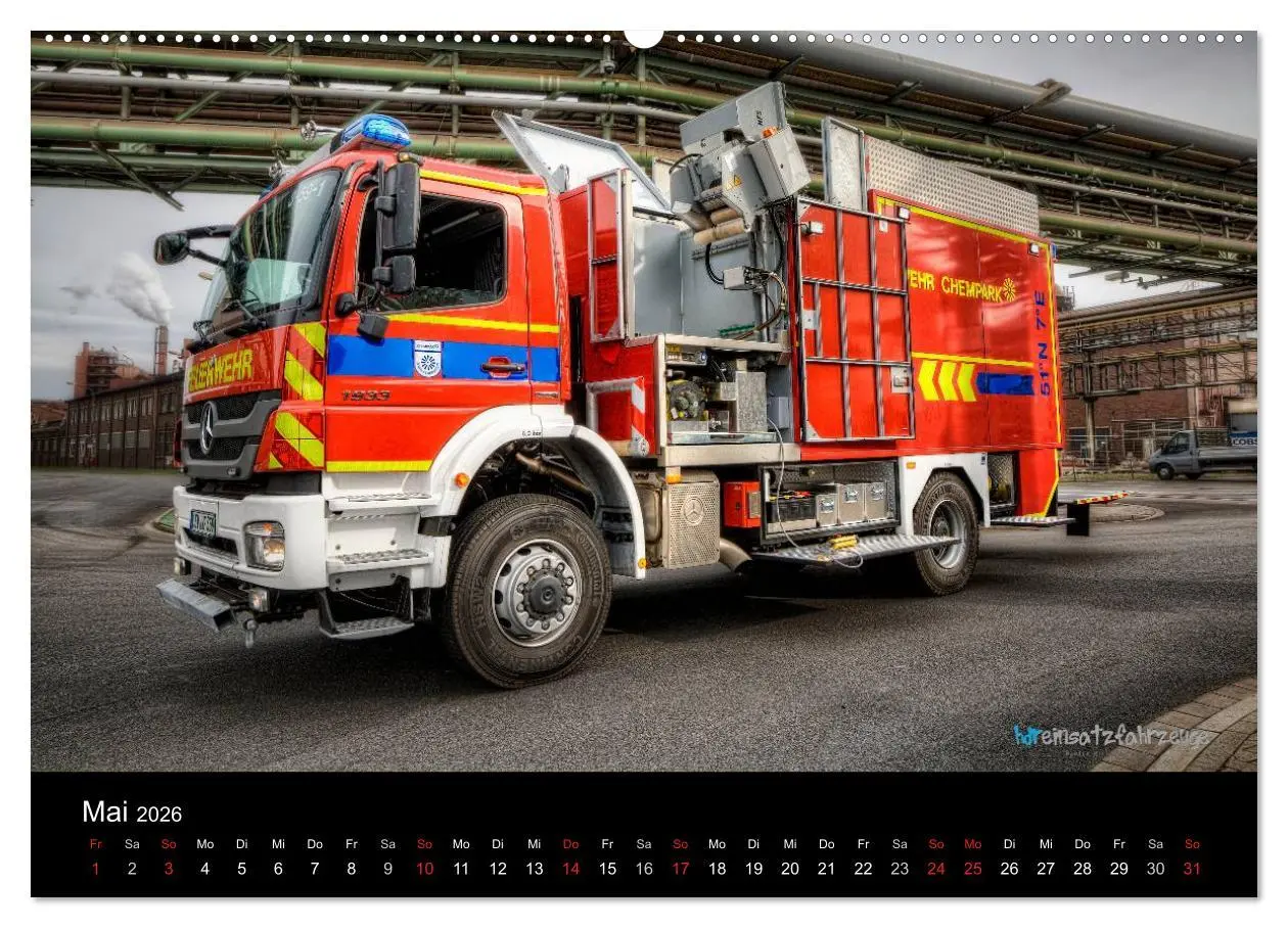 Bild: 9783516080780 | Einsatzfahrzeuge der Feuerwehr (Wandkalender 2026 DIN A2 quer),...
