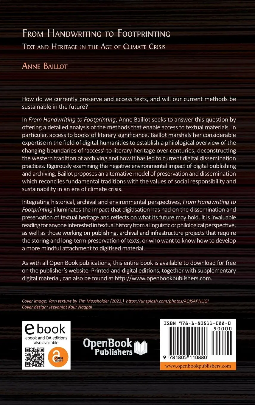 Rückseite: 9781805110880 | From Handwriting to Footprinting | Anne Baillot | Buch | Englisch
