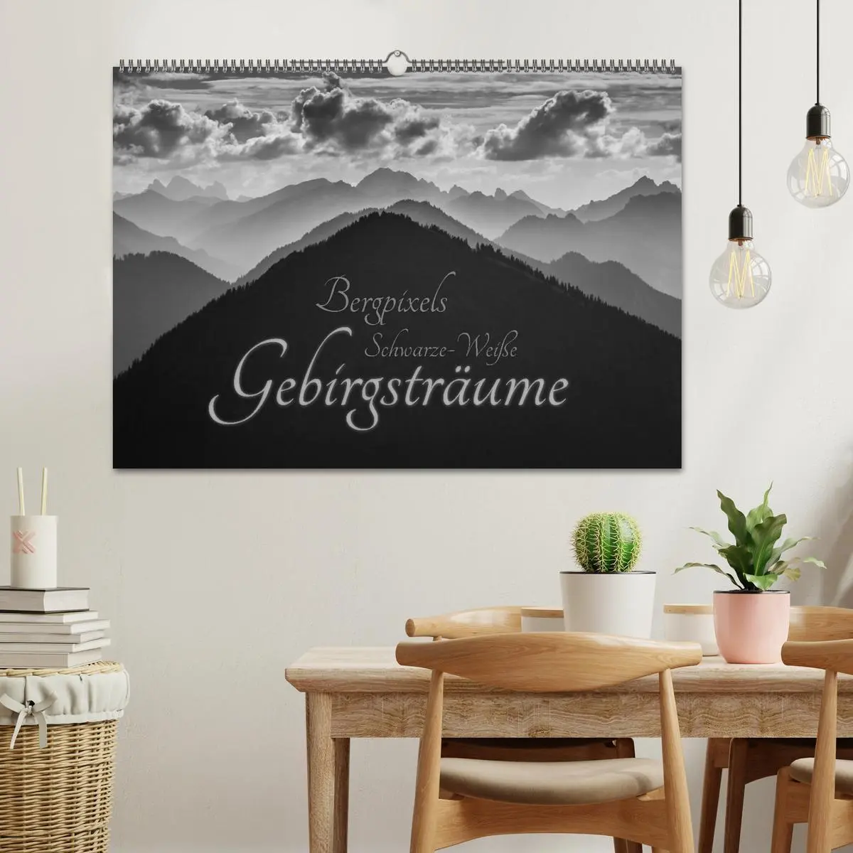 Bild: 9783516070880 | Bergpixels Schwarz-Weiße Gebirgsträume (Wandkalender 2026 DIN A2...