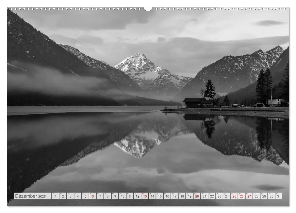 Bild: 9783516070880 | Bergpixels Schwarz-Weiße Gebirgsträume (Wandkalender 2026 DIN A2...