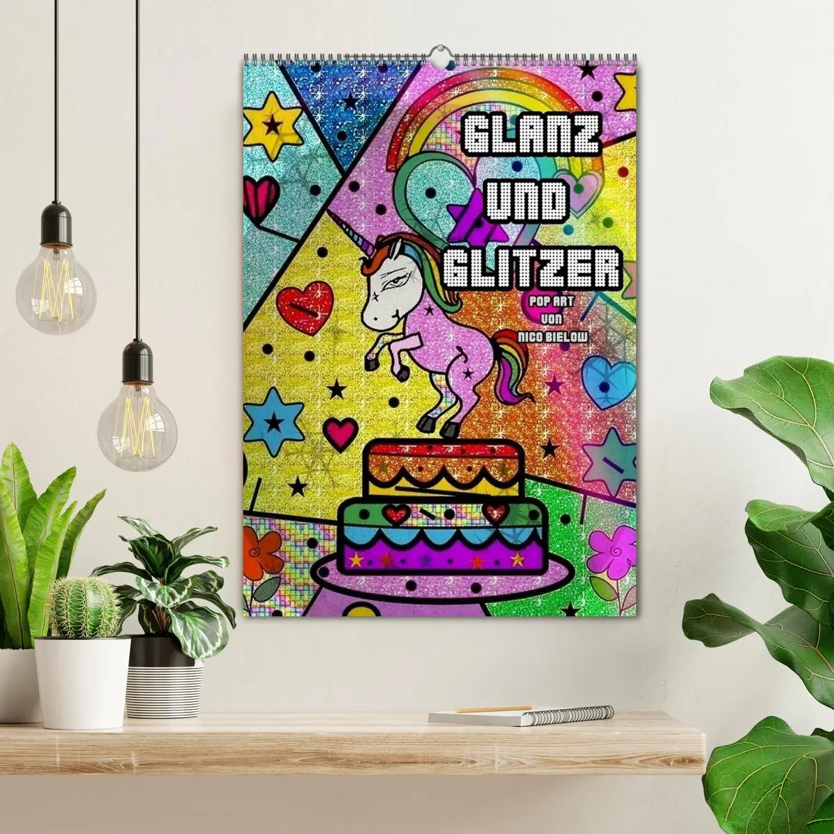 Bild: 9783516380880 | Glanz und Glitzer (Wandkalender 2026 DIN A2 hoch), CALVENDO...