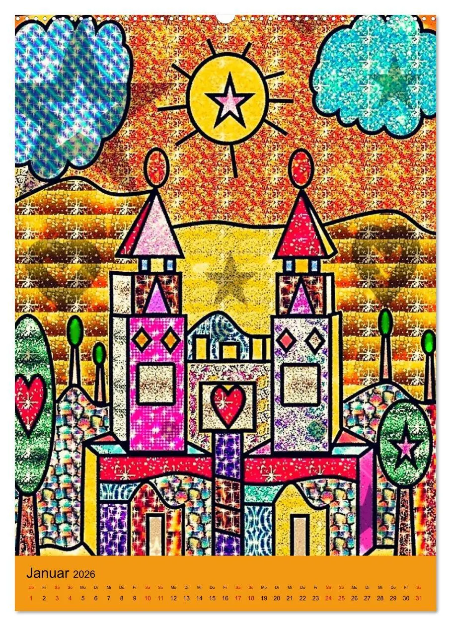 Bild: 9783516380880 | Glanz und Glitzer (Wandkalender 2026 DIN A2 hoch), CALVENDO...