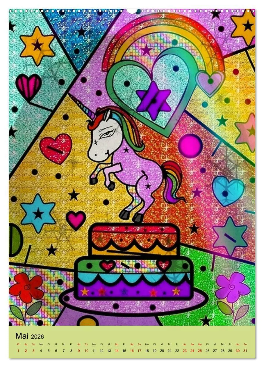 Bild: 9783516380880 | Glanz und Glitzer (Wandkalender 2026 DIN A2 hoch), CALVENDO...
