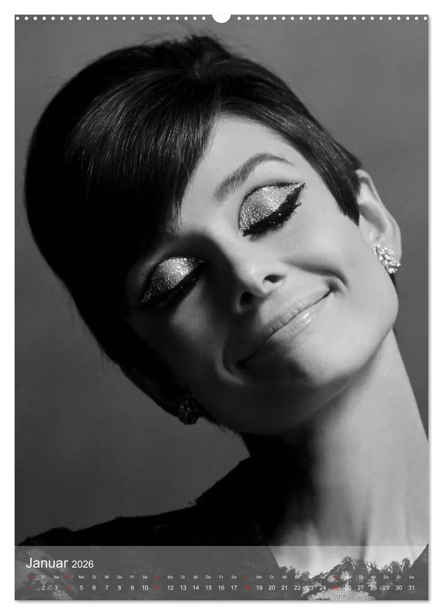 Bild: 9783516450880 | Hollywood-Diva - Audrey Hepburn (hochwertiger Premium Wandkalender...