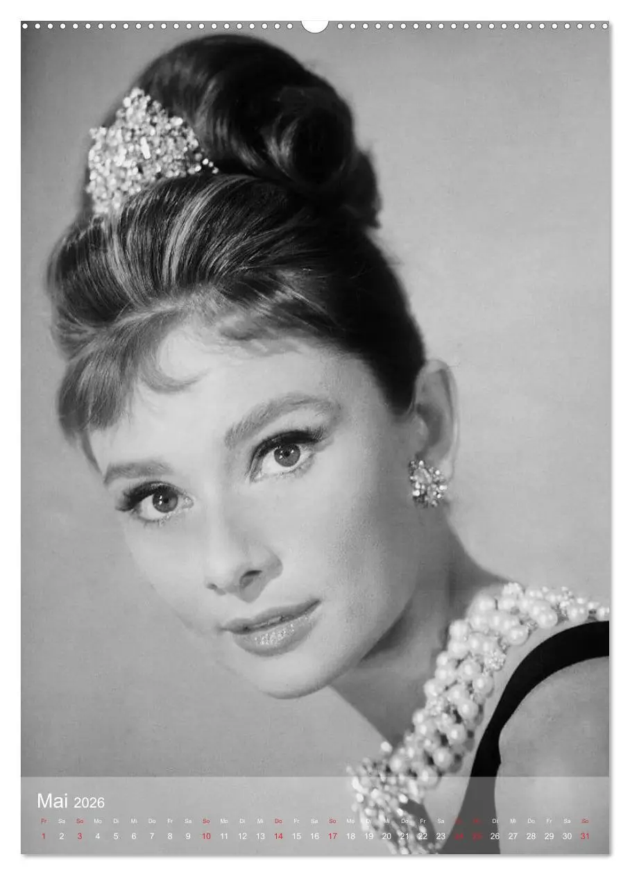 Bild: 9783516450880 | Hollywood-Diva - Audrey Hepburn (hochwertiger Premium Wandkalender...