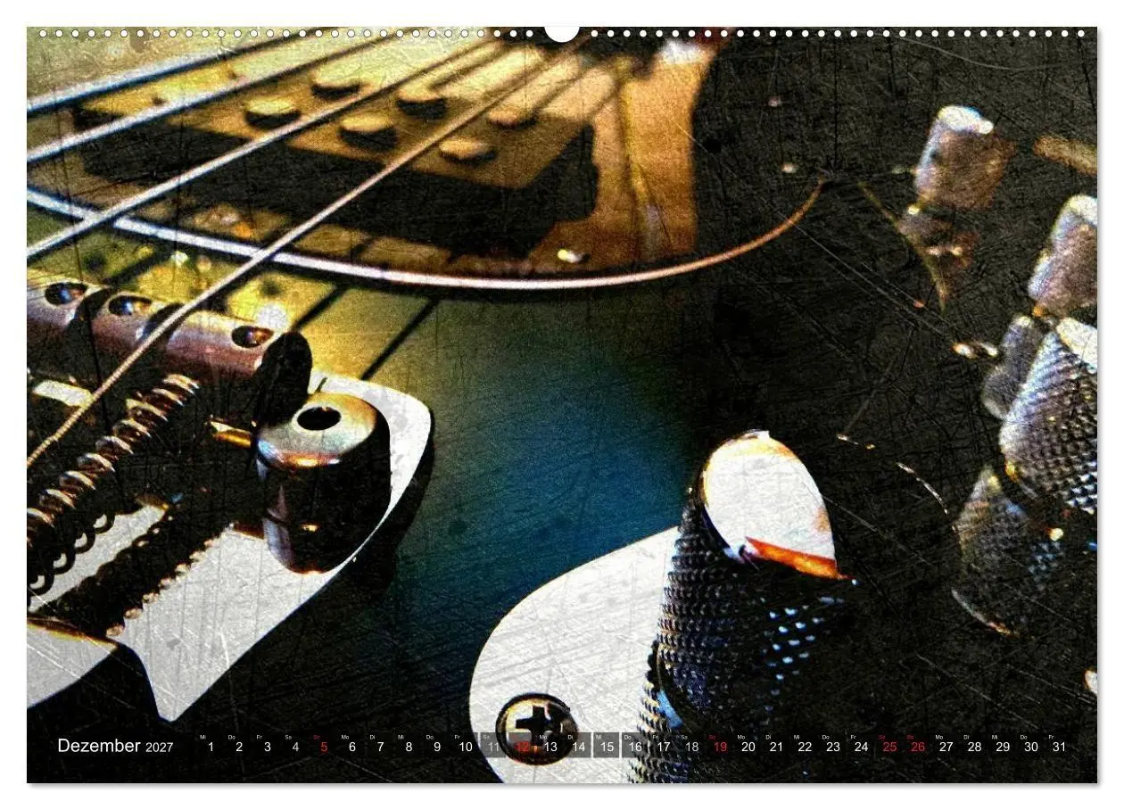 Bild: 9783594120880 | GITARREN Vintage Art (hochwertiger Premium Wandkalender 2027 DIN A2...