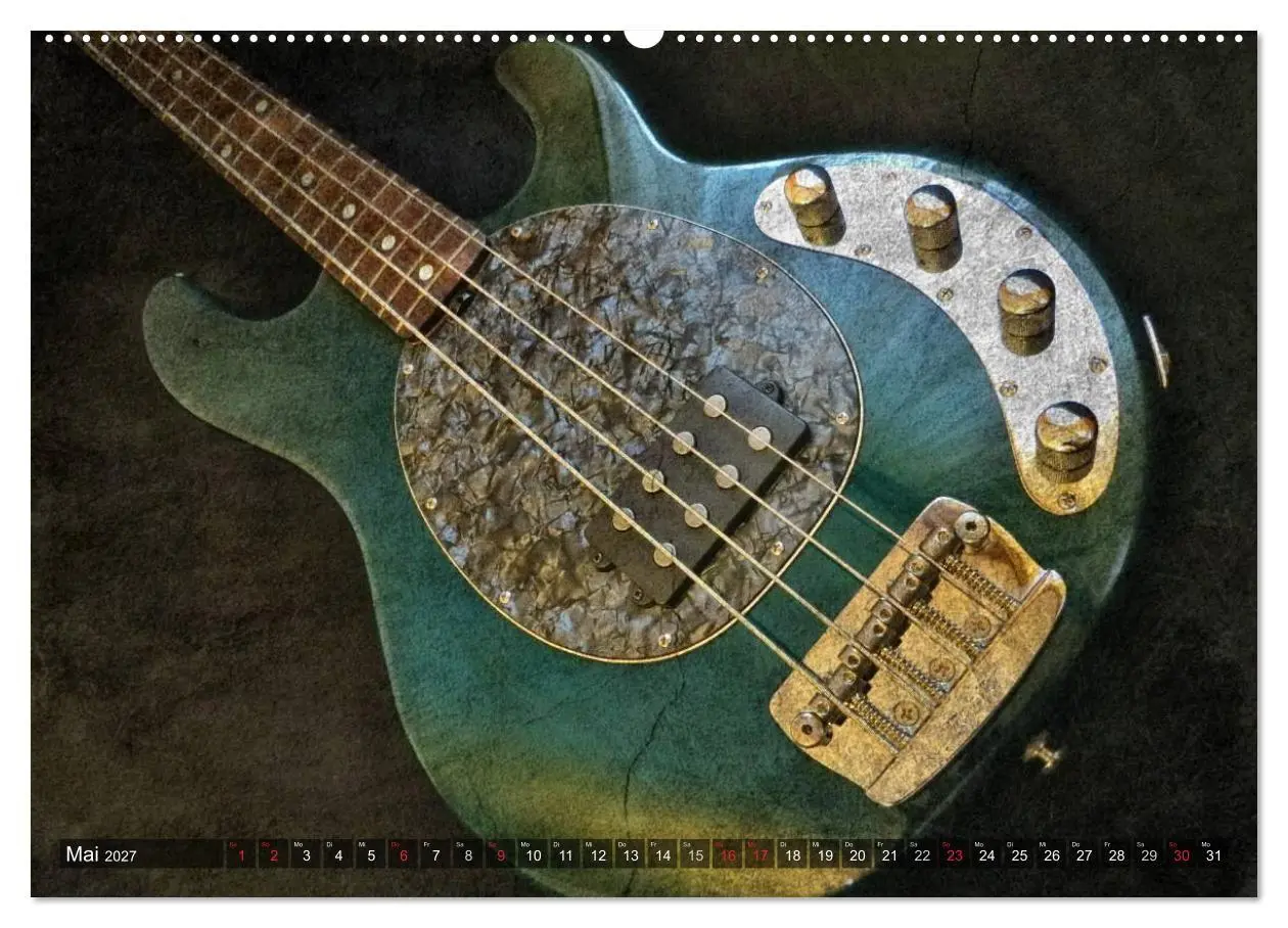 Bild: 9783594120880 | GITARREN Vintage Art (hochwertiger Premium Wandkalender 2027 DIN A2...