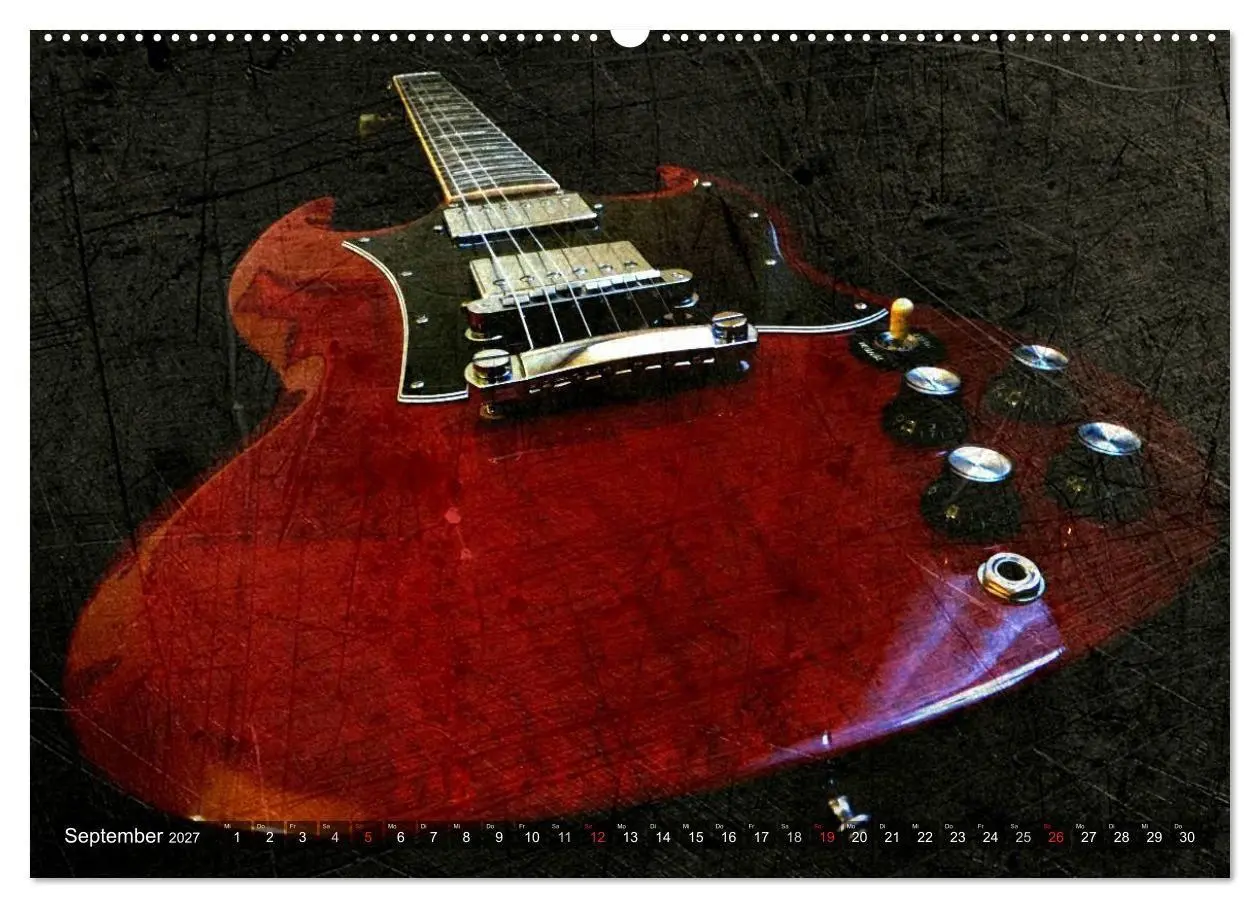 Bild: 9783594120880 | GITARREN Vintage Art (hochwertiger Premium Wandkalender 2027 DIN A2...