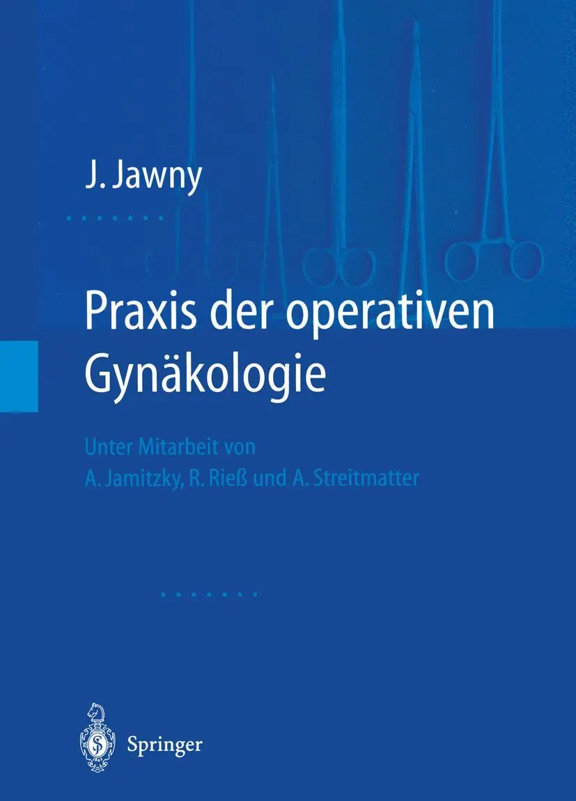 Cover: 9783642630880 | Praxis der operativen Gynäkologie | Johannes Jawny | Taschenbuch | xi