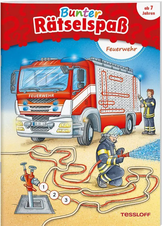Cover: 9783788640880 | Bunter Rätselspaß. Feuerwehr | Ab 7 Jahren, Rätsel, Spaß, Spiele