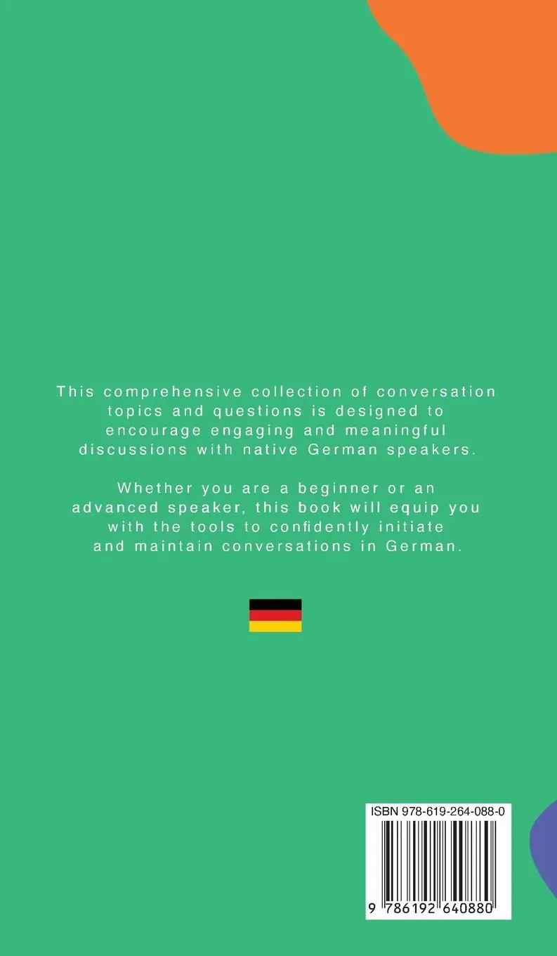 Rückseite: 9786192640880 | 3000+ German Conversation Starters for Teachers &amp; Independent Learners