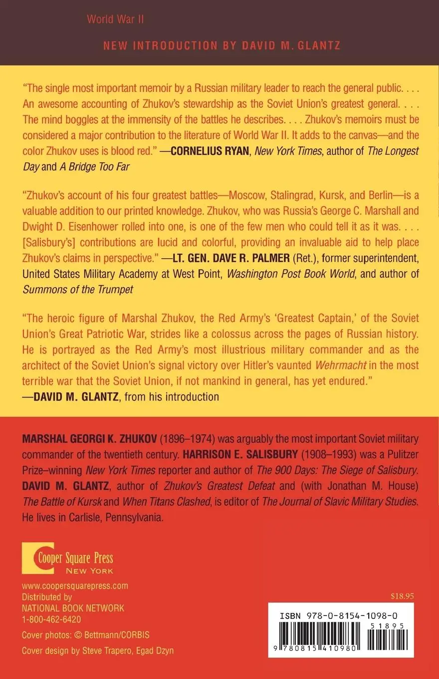Rückseite: 9780815410980 | Marshal Zhukov's Greatest Battles | Georgi K. Zhukov | Taschenbuch