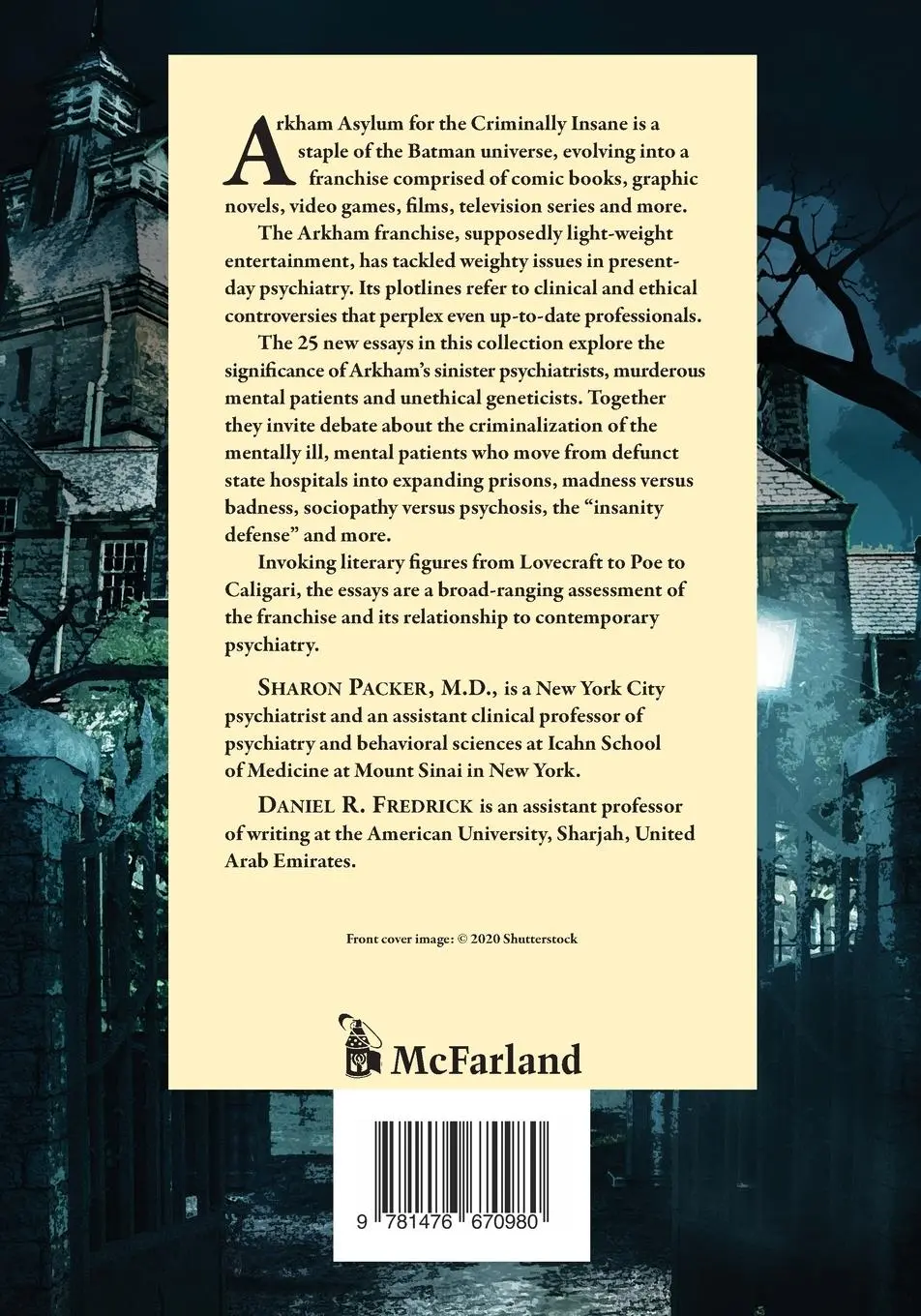 Rückseite: 9781476670980 | Welcome to Arkham Asylum | Sharon Packer (u. a.) | Taschenbuch | 2019