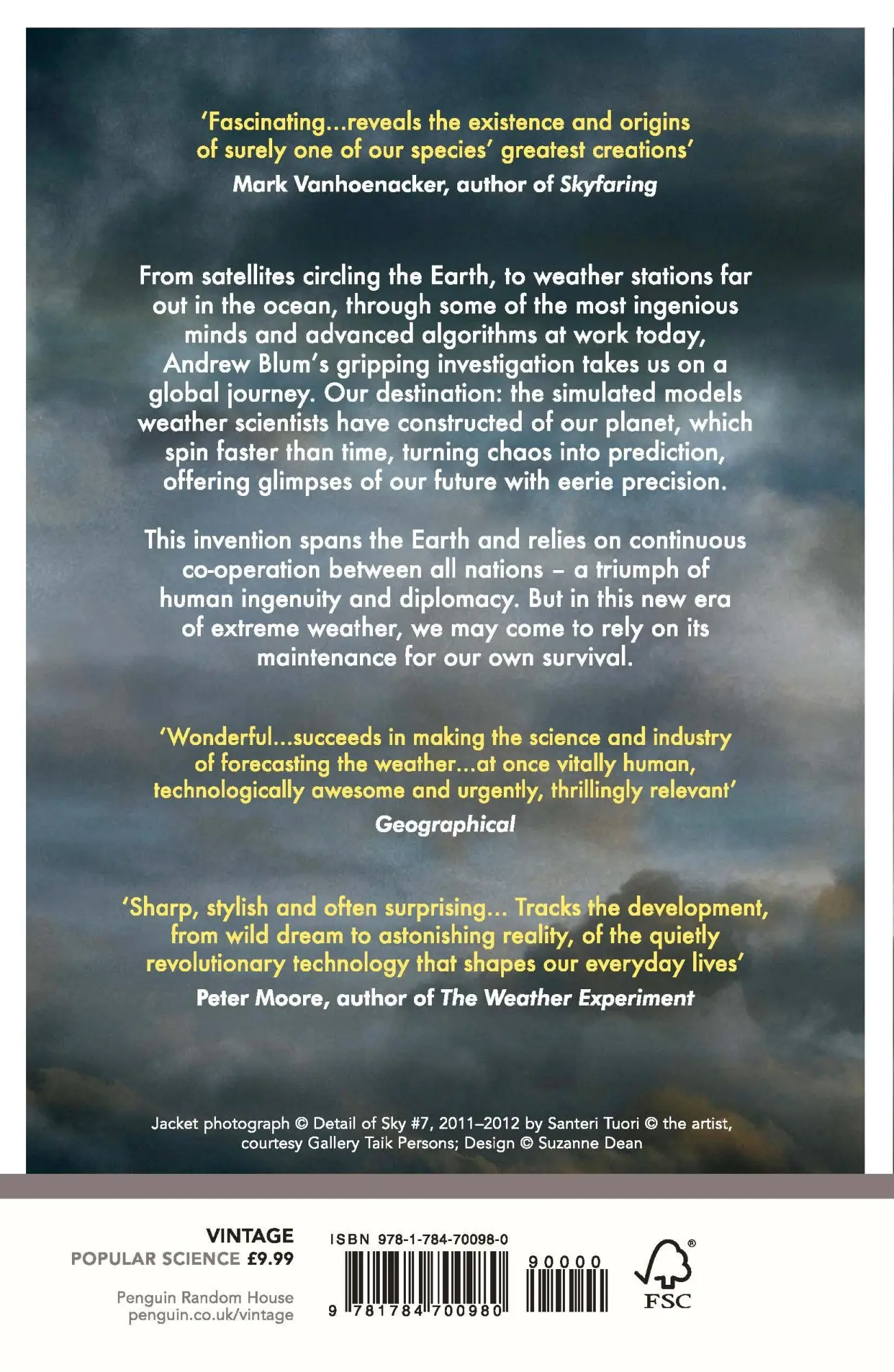 Rückseite: 9781784700980 | The Weather Machine | How We See Into the Future | Andrew Blum | Buch