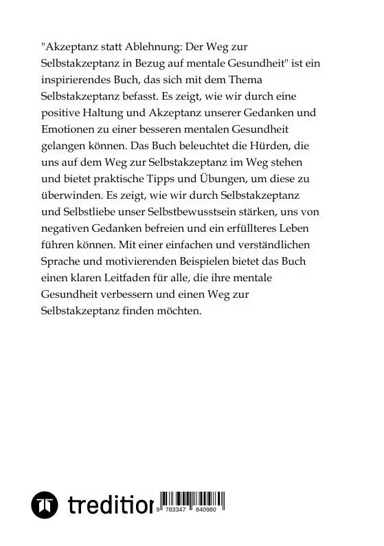 Bild: 9783347840980 | Akzeptanz statt Ablehnung | Jaltas | Taschenbuch | 116 S. | Deutsch