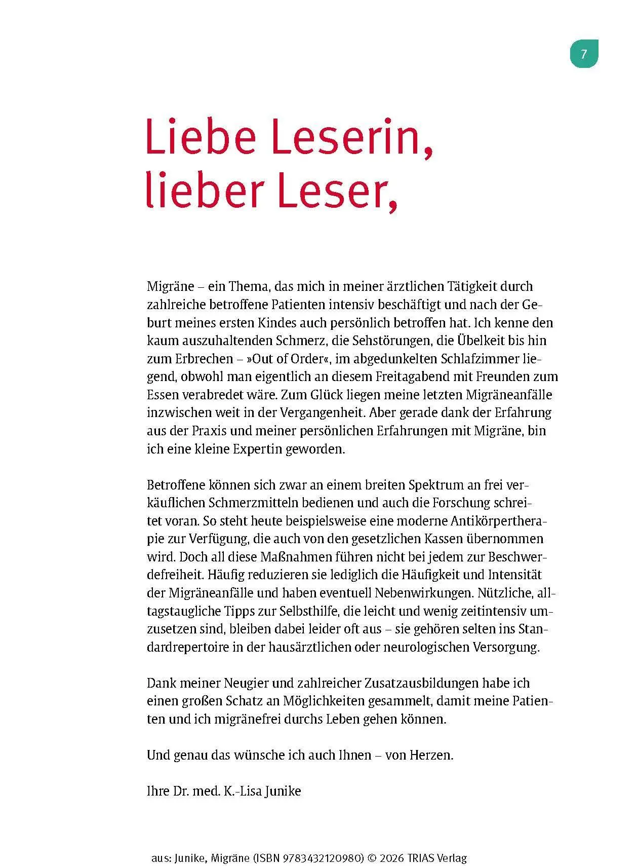 Bild: 9783432120980 | Naturheilpraxis Migräne | Kathrin-Lisa Junike | Taschenbuch | 132 S.