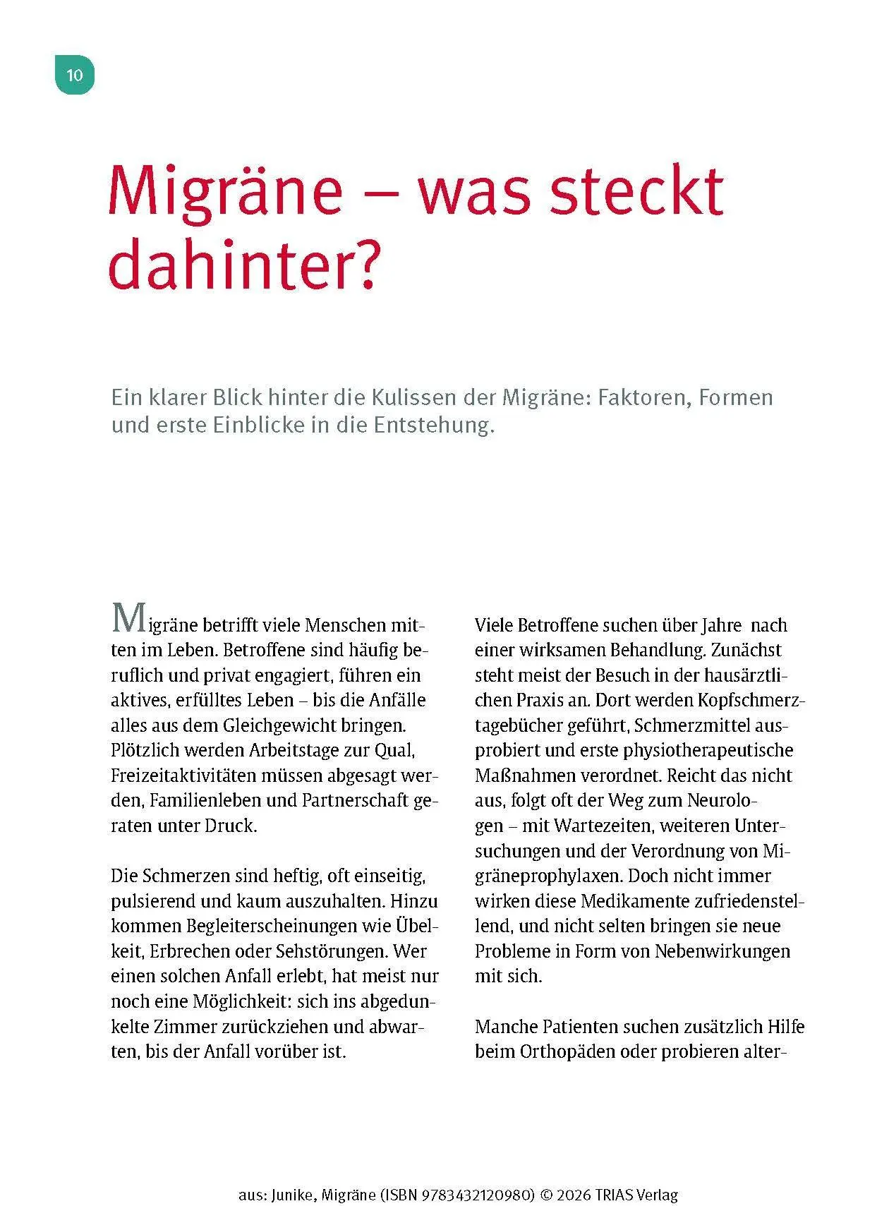 Bild: 9783432120980 | Naturheilpraxis Migräne | Kathrin-Lisa Junike | Taschenbuch | 132 S.