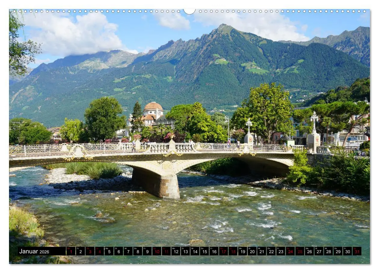 Bild: 9783457420980 | Spaziergang in Meran (hochwertiger Premium Wandkalender 2026 DIN A2...