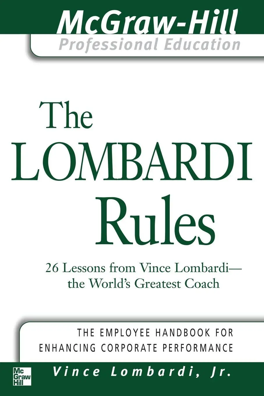 Cover: 9780071411080 | The Lombardi Rules | Vince Lombardi | Taschenbuch | Englisch | 2002