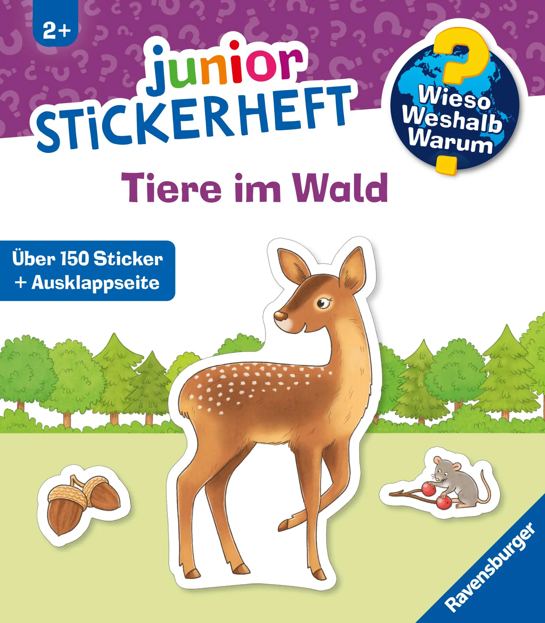 Cover: 9783473601080 | Wieso? Weshalb? Warum? junior Stickerheft - Tiere im Wald | Bougie
