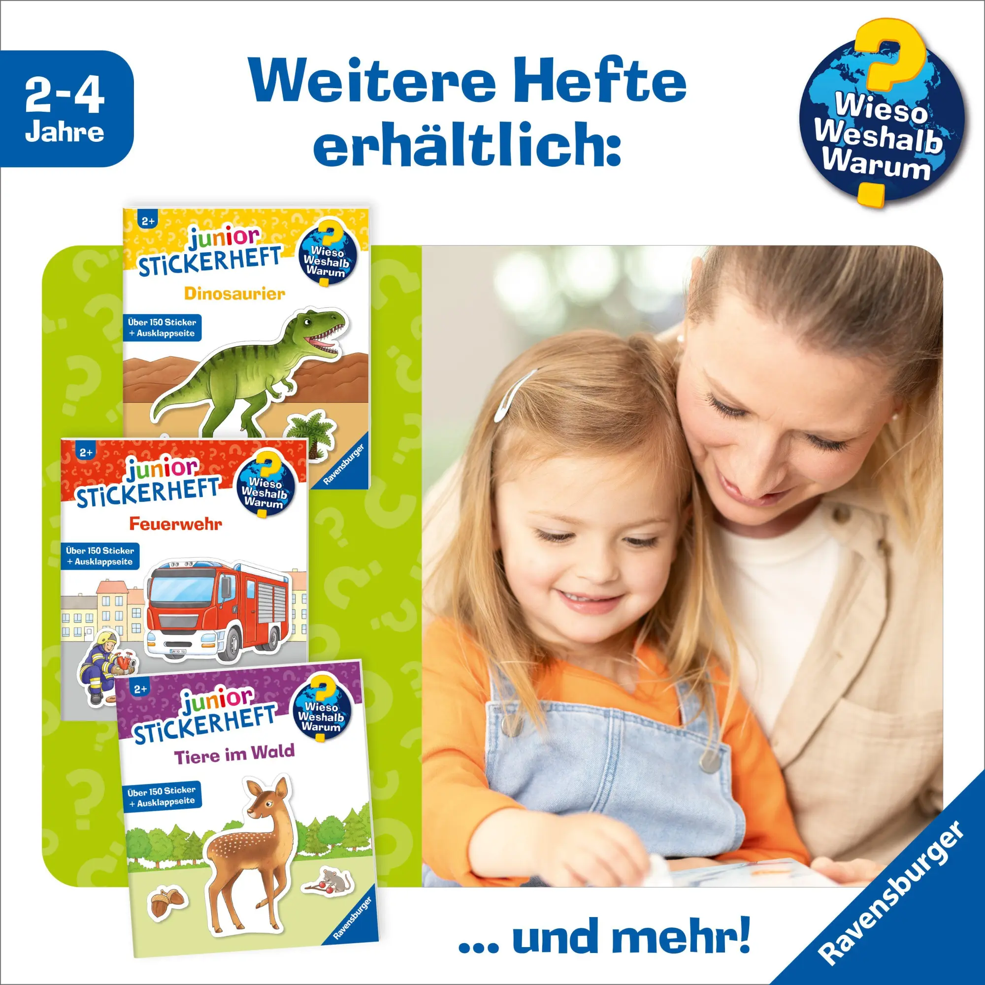 Bild: 9783473601080 | Wieso? Weshalb? Warum? junior Stickerheft - Tiere im Wald | Bougie