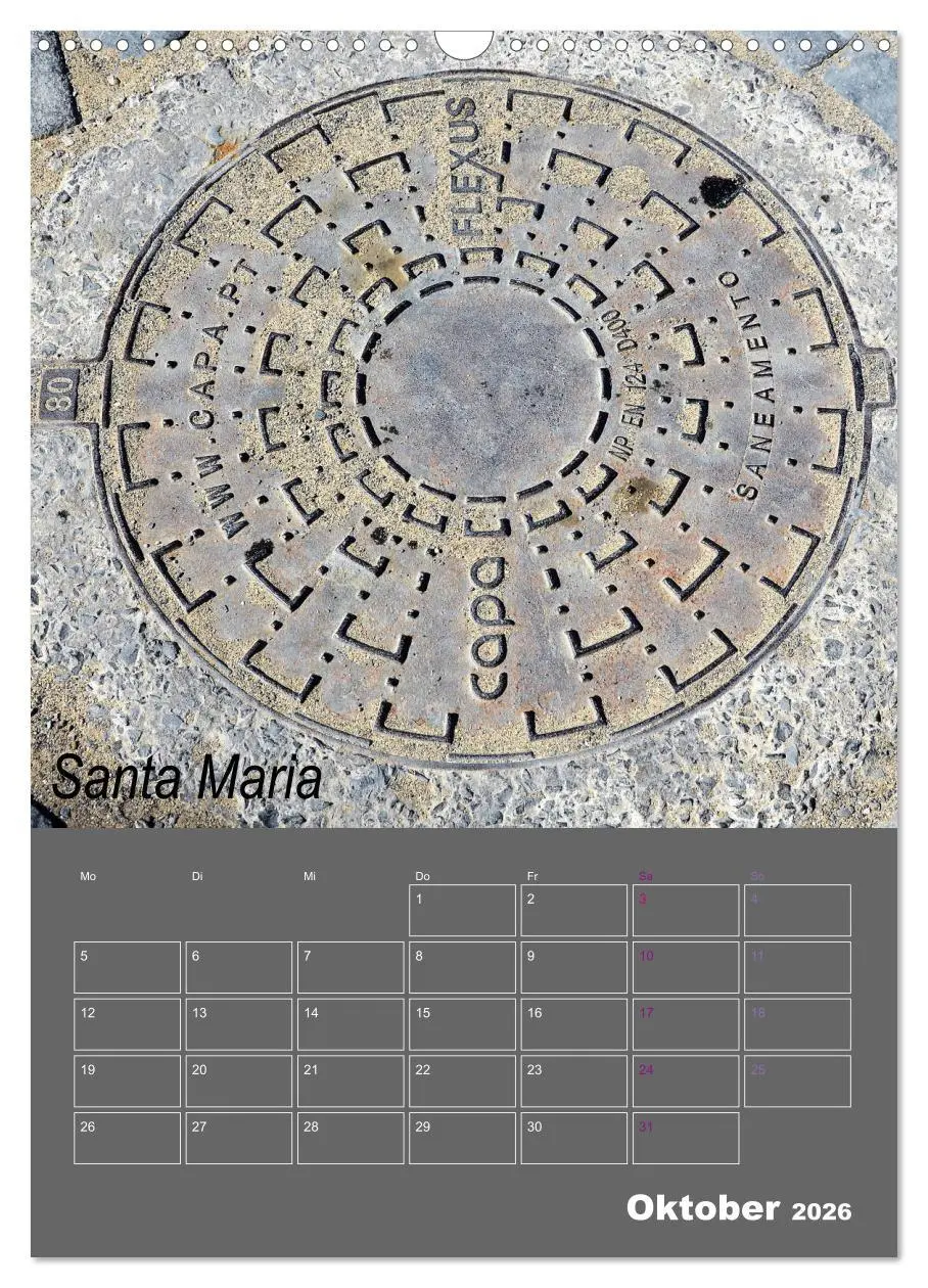 Bild: 9783516401080 | Faszination Kanaldeckel (Wandkalender 2026 DIN A3 hoch), CALVENDO...