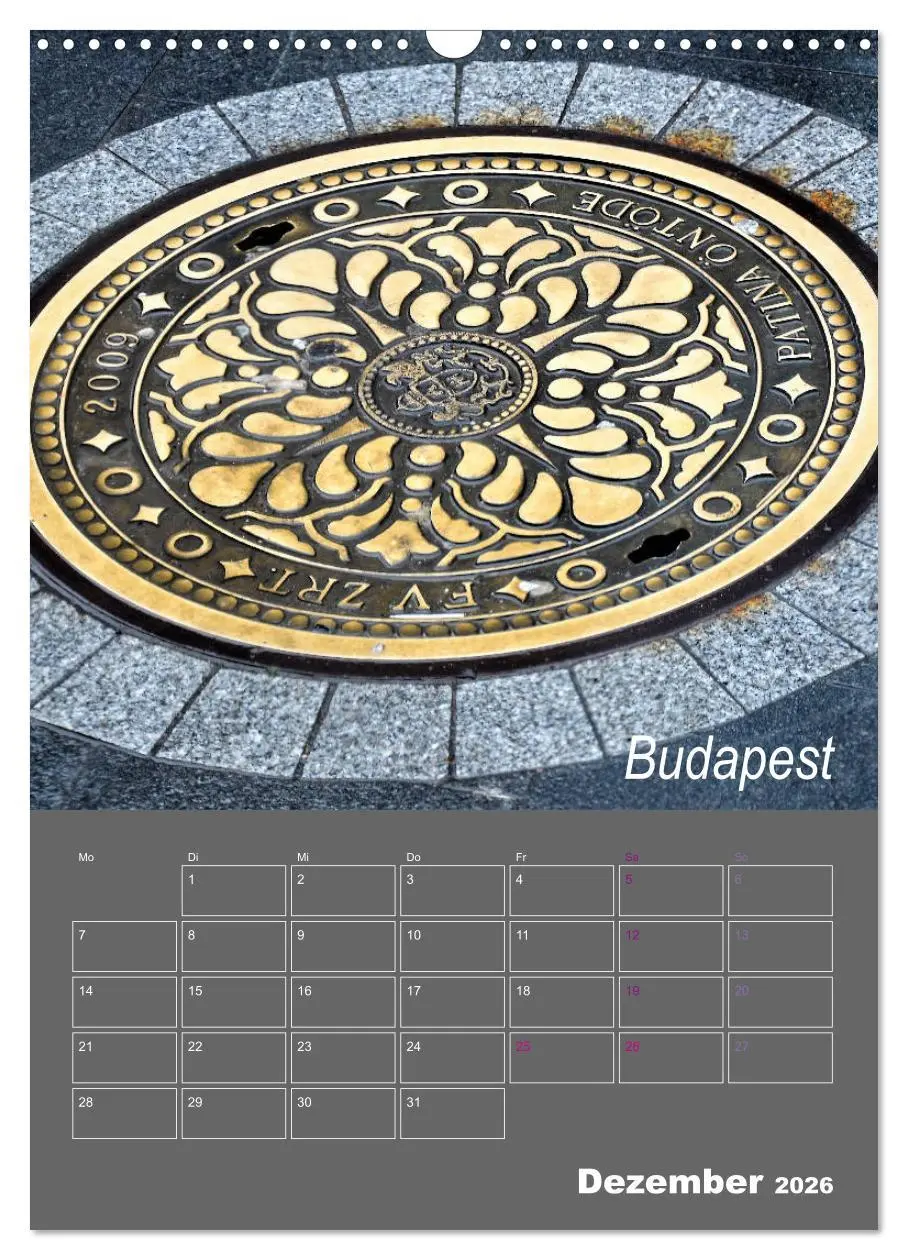 Bild: 9783516401080 | Faszination Kanaldeckel (Wandkalender 2026 DIN A3 hoch), CALVENDO...