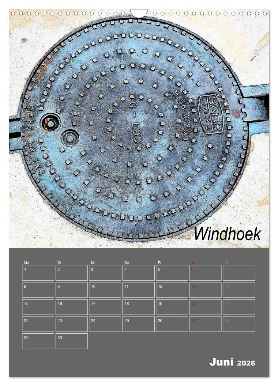 Bild: 9783516401080 | Faszination Kanaldeckel (Wandkalender 2026 DIN A3 hoch), CALVENDO...