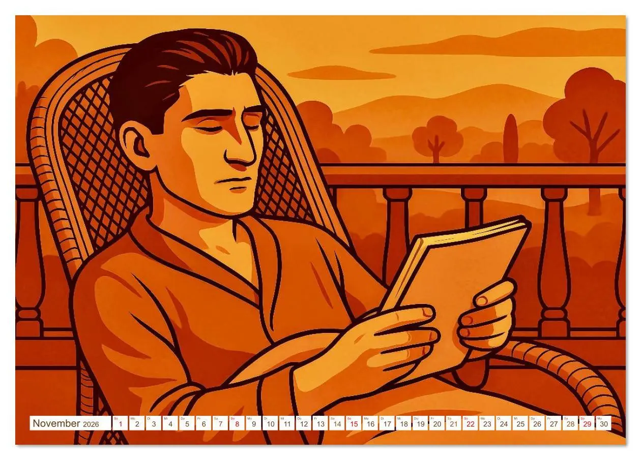 Bild: 9783516641080 | Franz Kafka (Tischkalender 2026 DIN A5 quer), CALVENDO Monatskalender