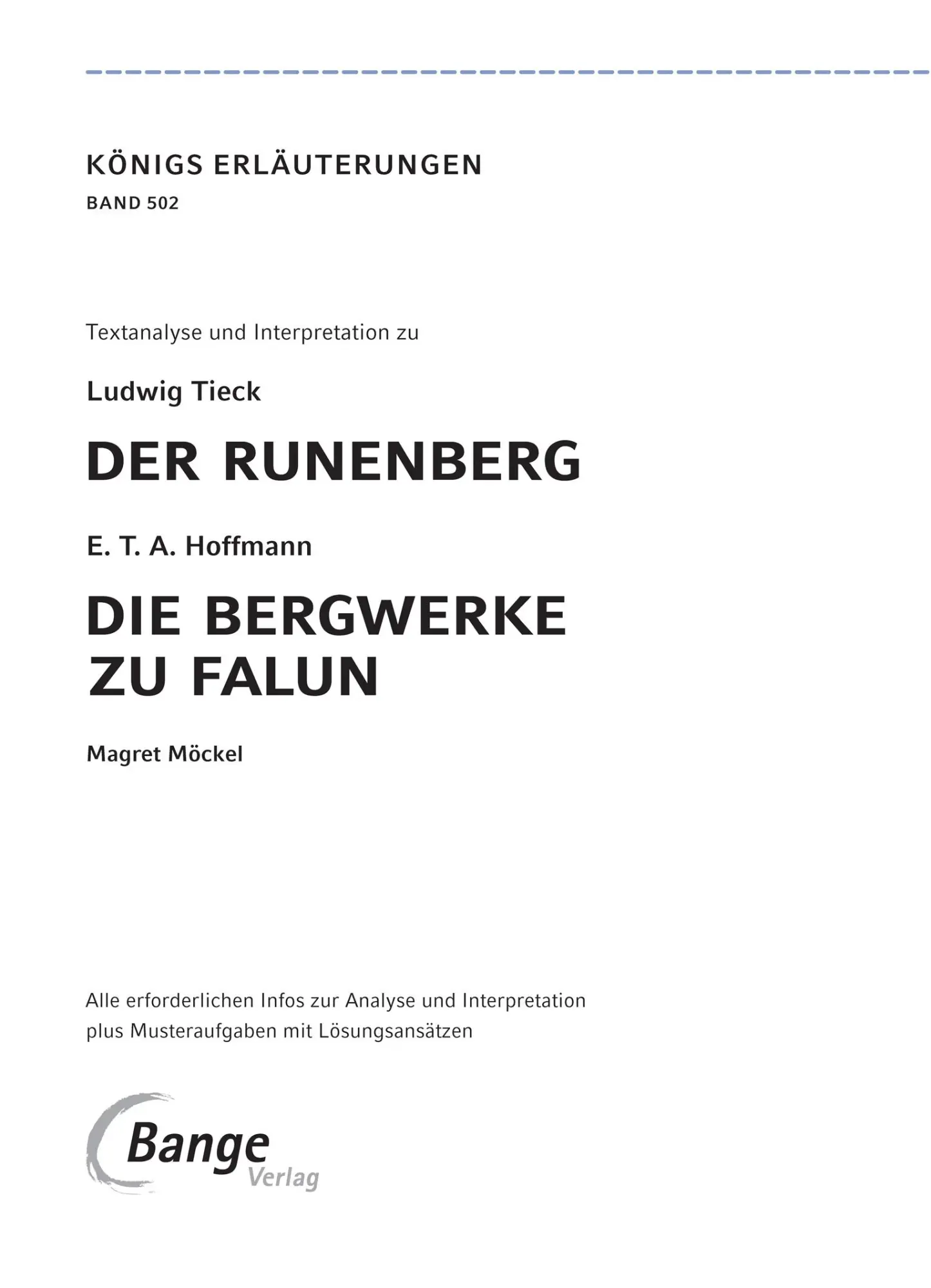 Bild: 9783804421080 | Die Bergwerke zu Falun, Der Runenberg, Des Lebens Überfluss von...