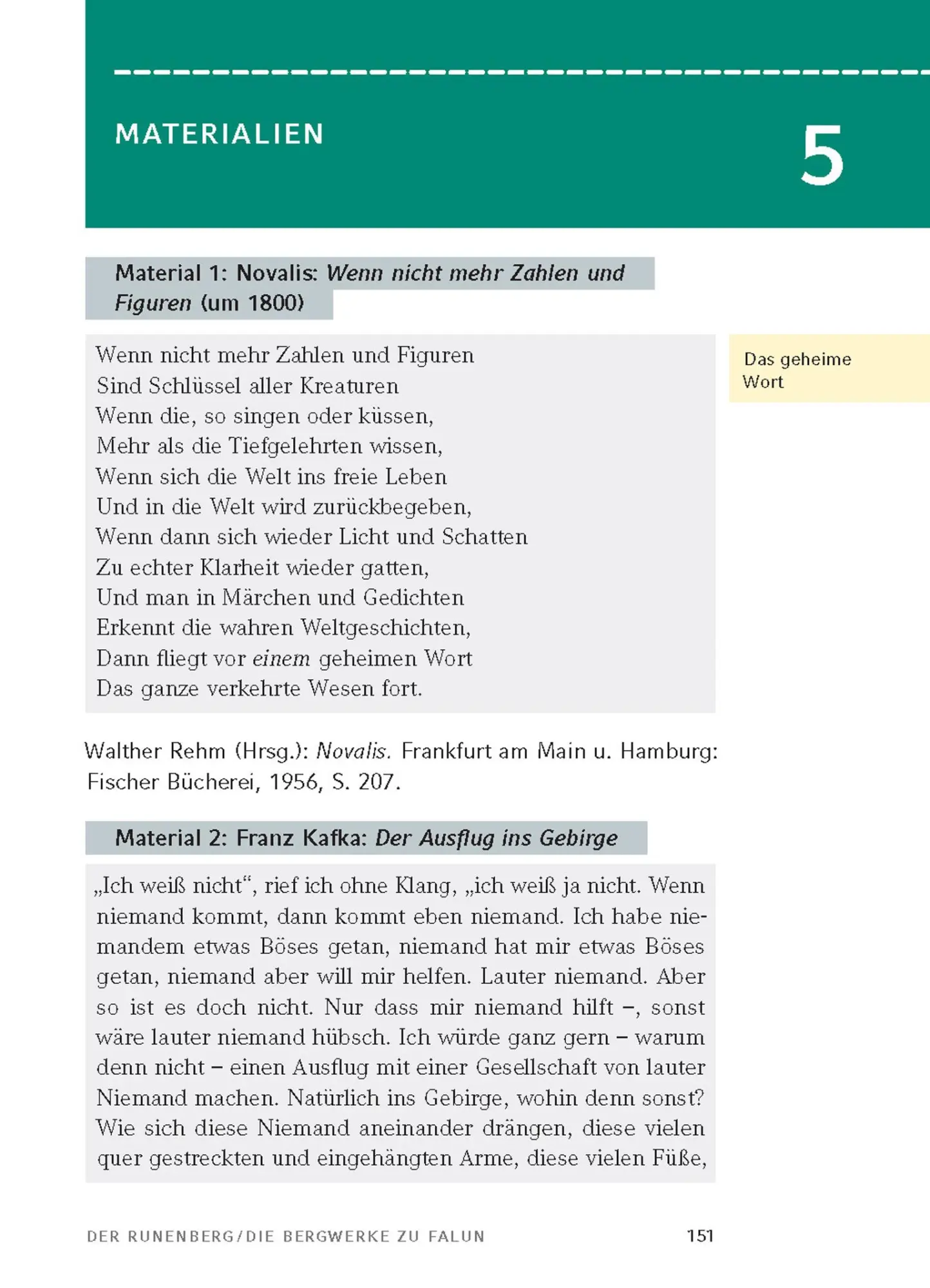 Bild: 9783804421080 | Die Bergwerke zu Falun, Der Runenberg, Des Lebens Überfluss von...