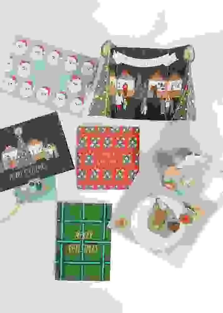 Pop Up Karte für Geldgeschenke, Weihnachtsmarkt, A5/C5 FSC MIX