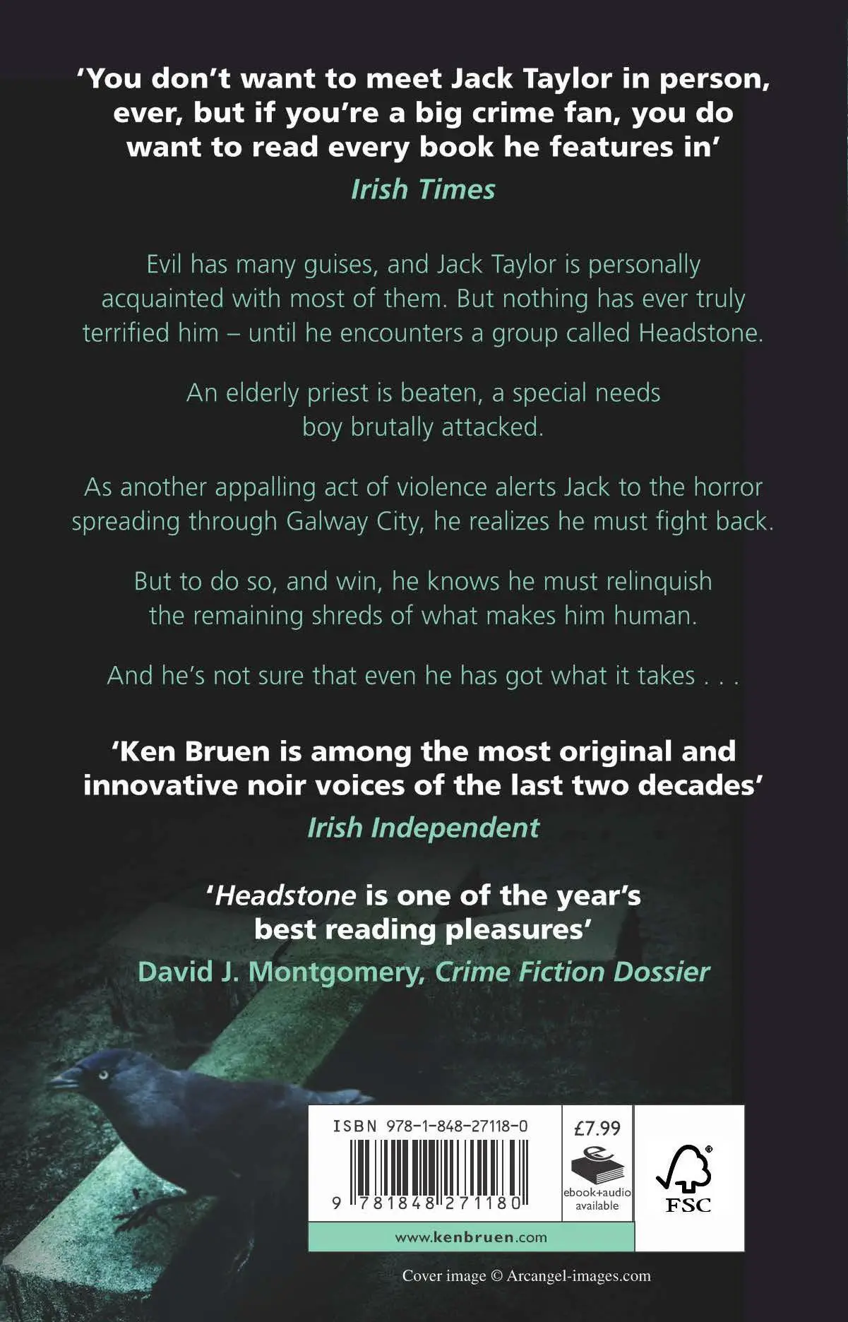 Rückseite: 9781848271180 | Headstone | Ken Bruen | Taschenbuch | 331 S. | Englisch | 2013