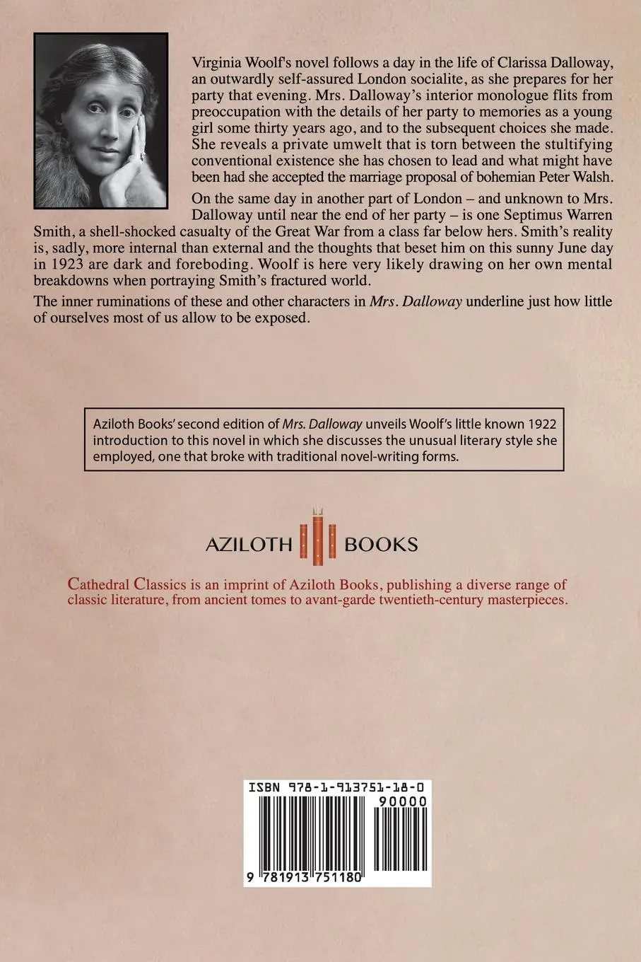 Rückseite: 9781913751180 | Mrs. Dalloway | Virginia Woolf | Taschenbuch | Kartoniert / Broschiert