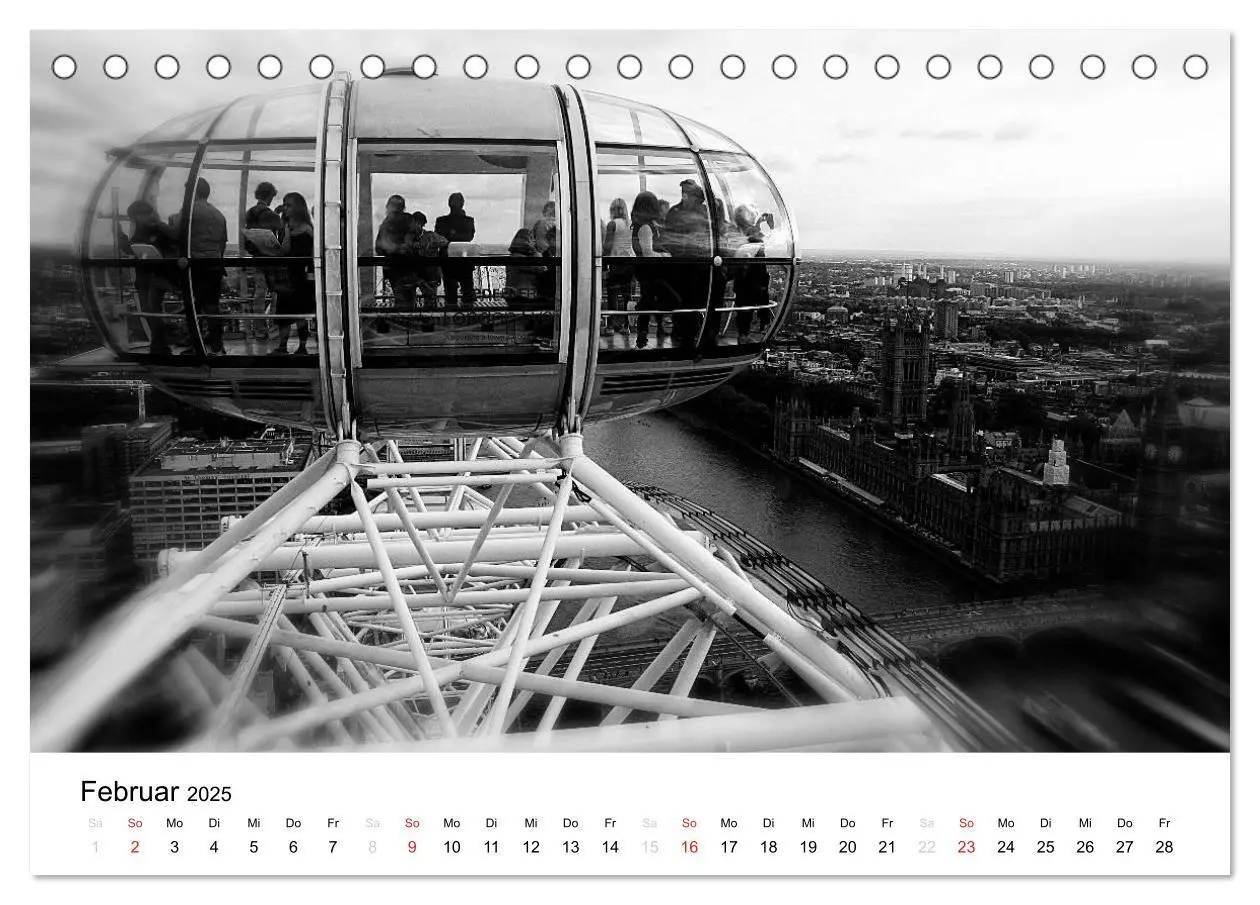 Bild: 9783435761180 | London (Tischkalender 2025 DIN A5 quer), CALVENDO Monatskalender