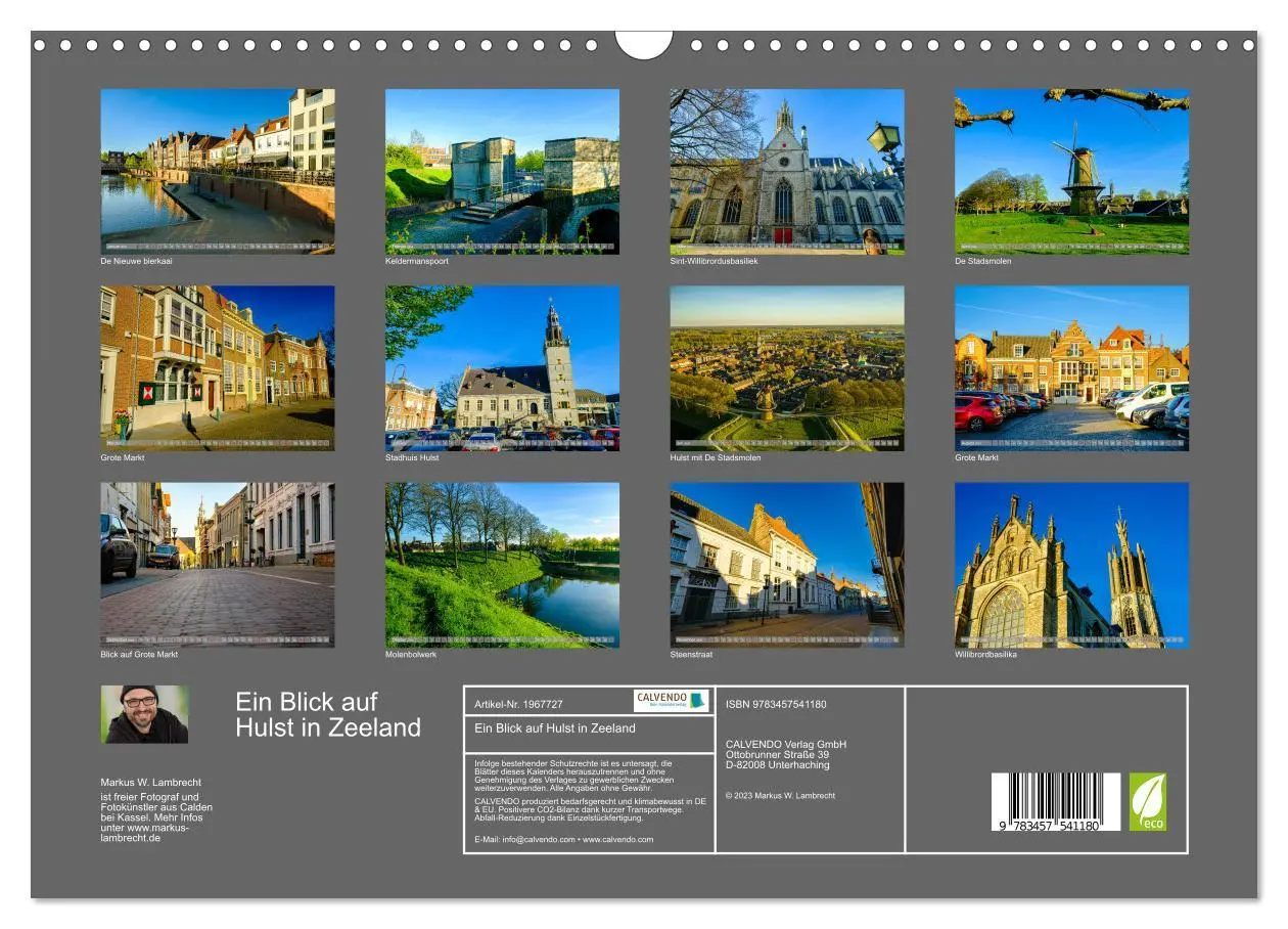 Bild: 9783457541180 | Ein Blick auf Hulst in Zeeland (Wandkalender 2026 DIN A3 quer),...