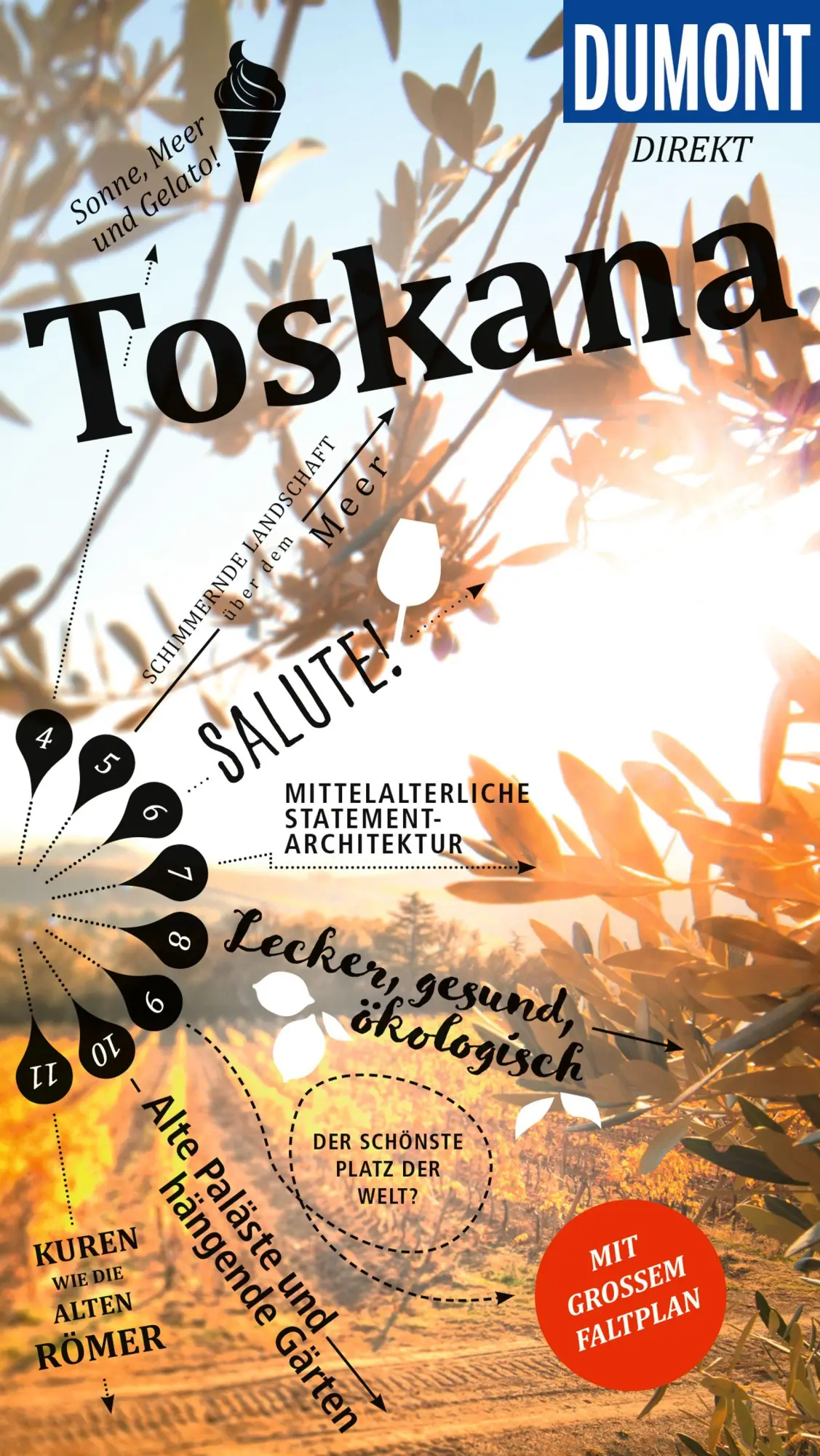 Cover: 9783616001180 | DUMONT direkt Reiseführer Toskana | Mit großem Faltplan | Taschenbuch