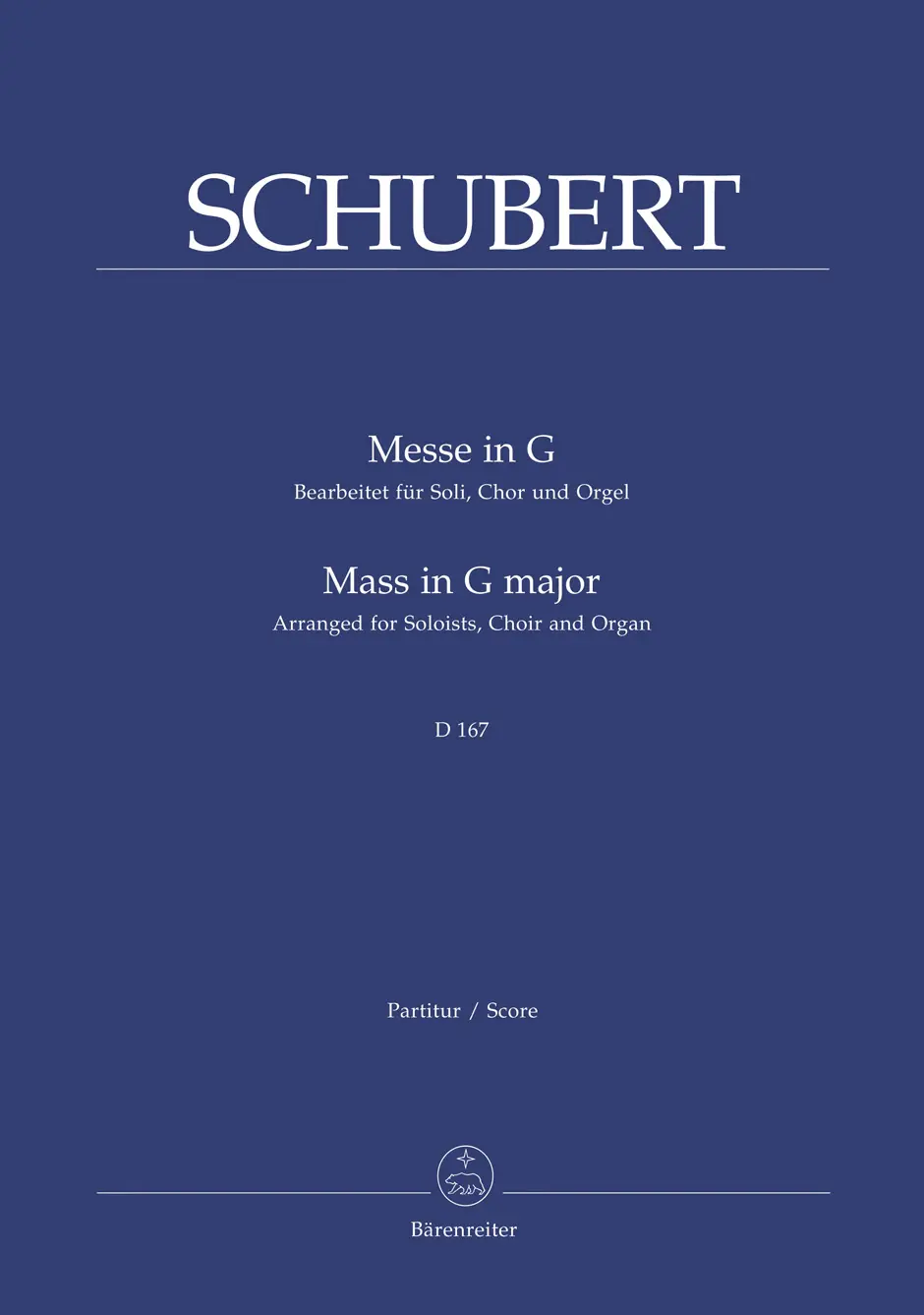 Cover: 9790006521180 | Mass in G major D 167 | Bearbeitung für Soli, Chor und Orgel | Deutsch