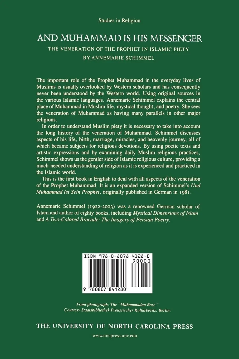 Rückseite: 9780807841280 | And Muhammad Is His Messenger | Annemarie Schimmel | Taschenbuch