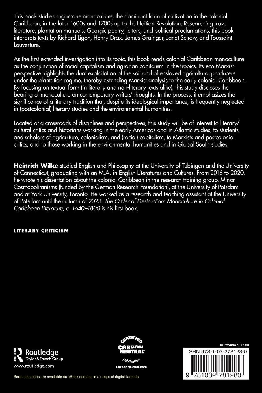 Rückseite: 9781032781280 | The Order of Destruction | Heinrich Wilke | Taschenbuch | Englisch