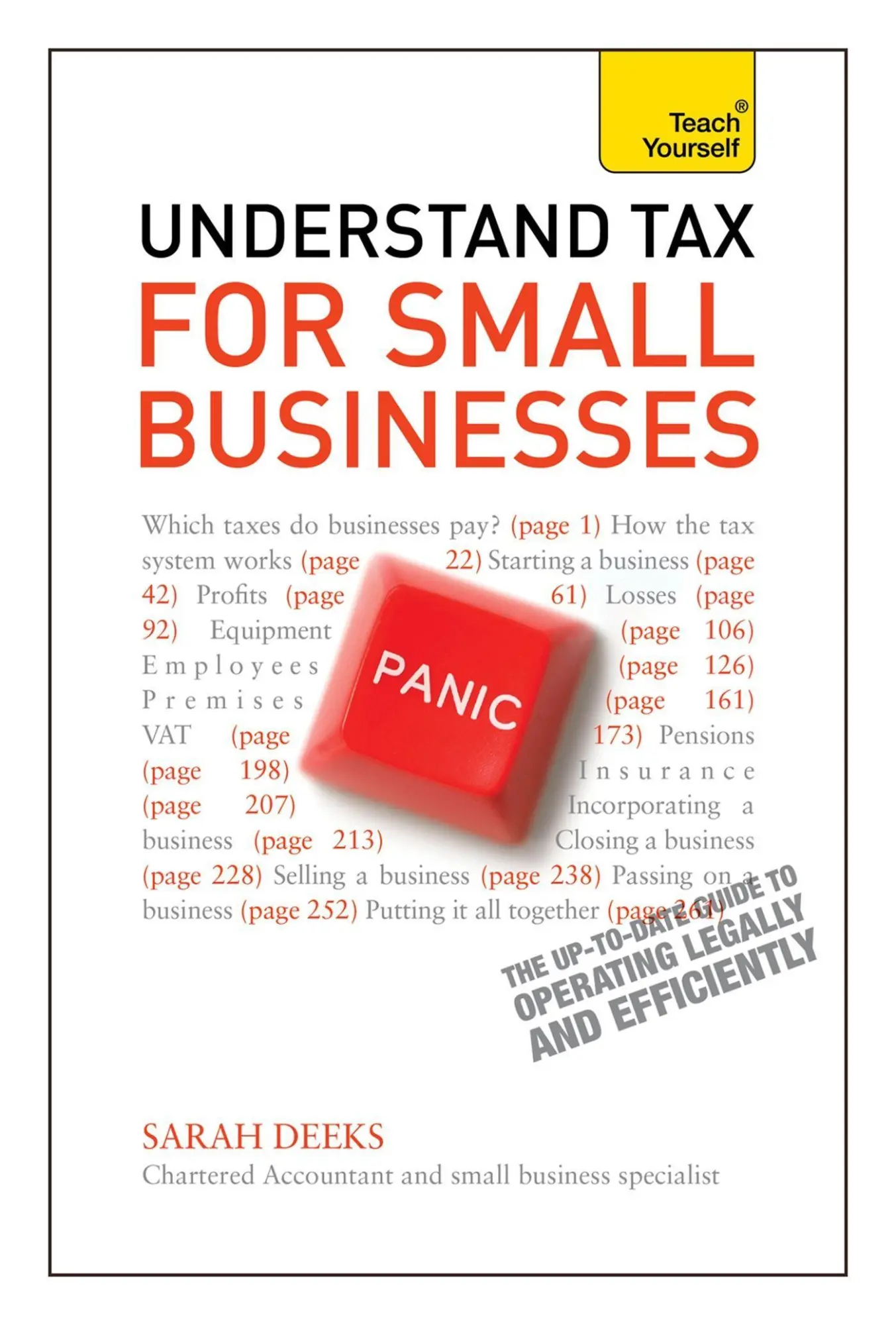 Cover: 9781444171280 | Understand Tax for Small Businesses: Teach Yourself | Sarah Deeks