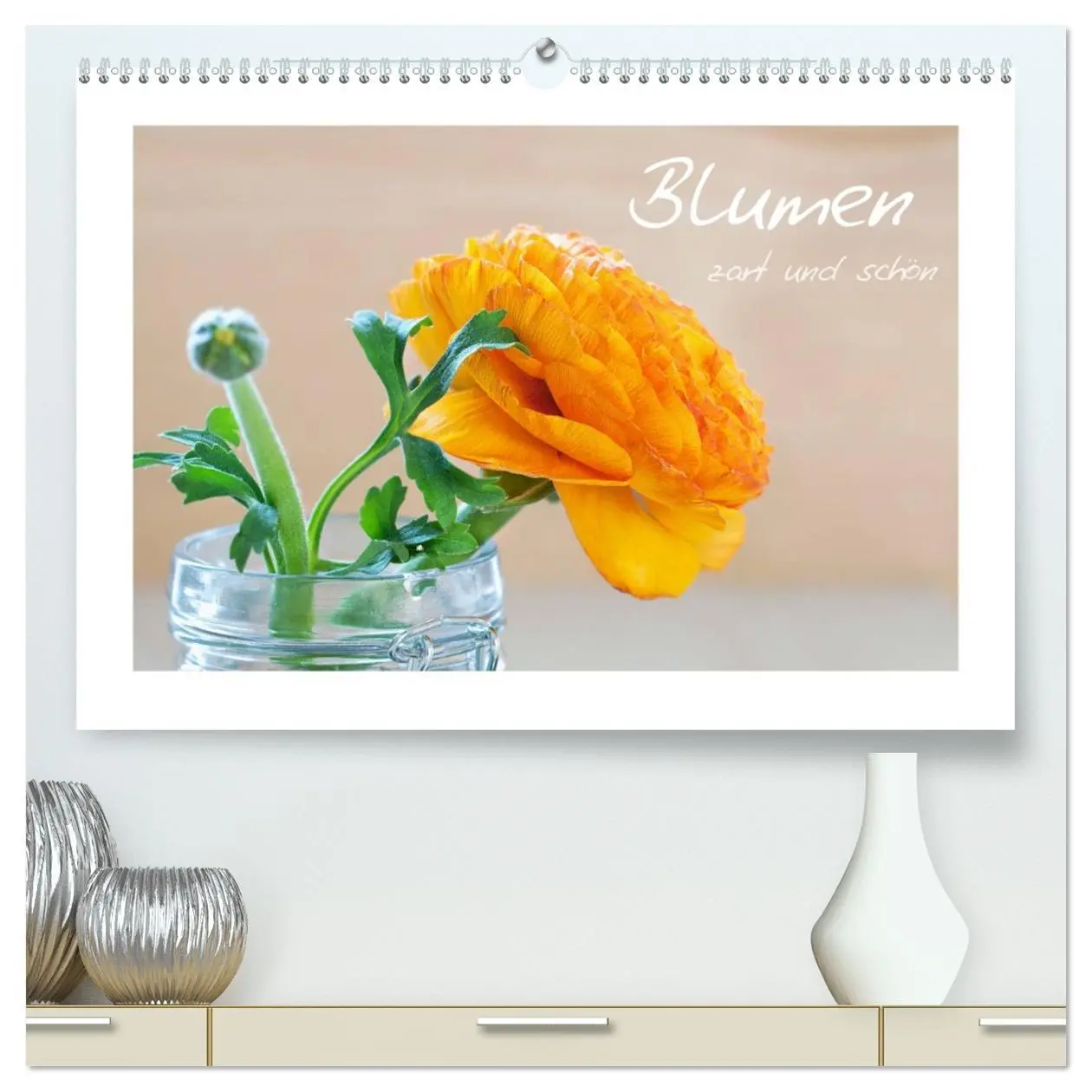 Cover: 9783457771280 | Blumen zart und schön (hochwertiger Premium Wandkalender 2026 DIN...