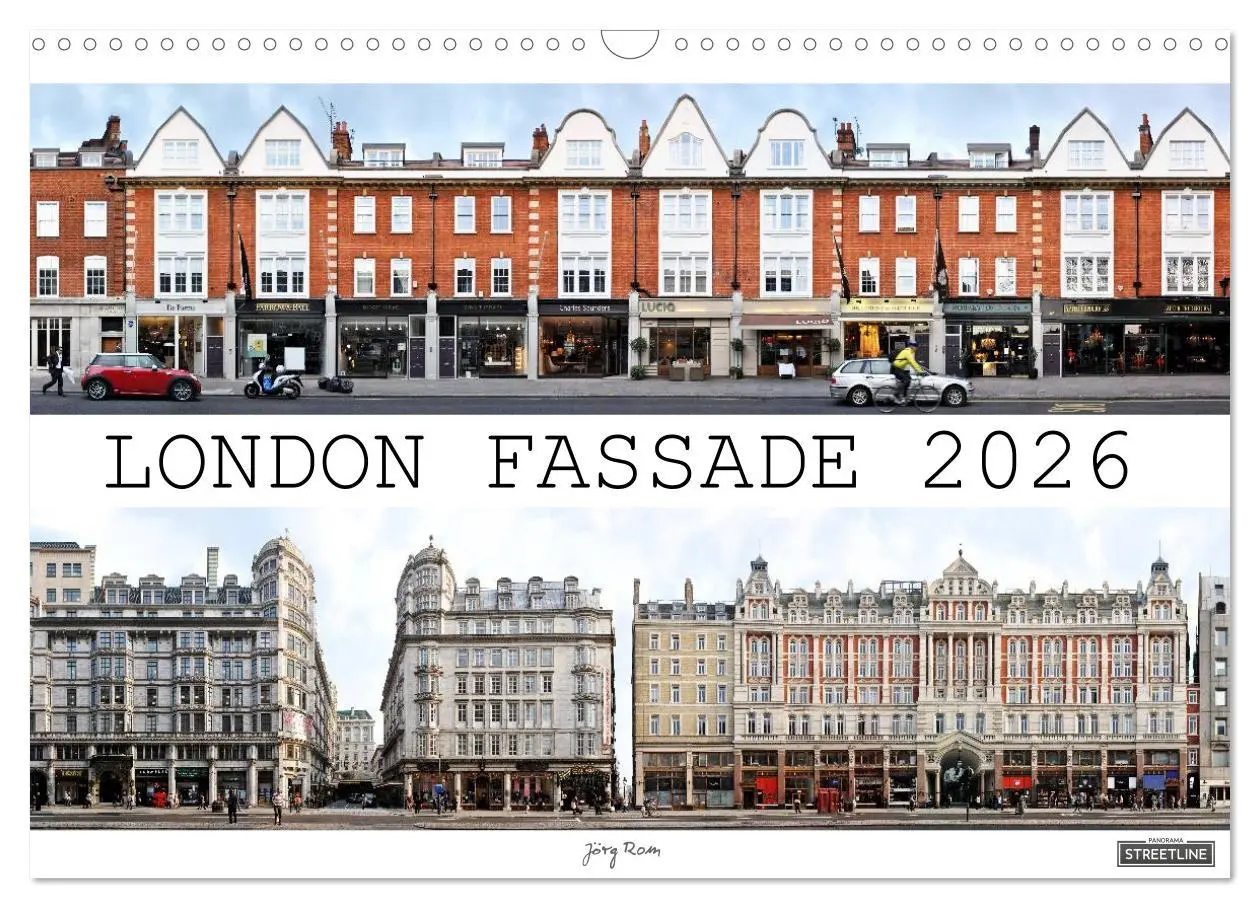 Cover: 9783516171280 | London Fassade 2026 (Wandkalender 2026 DIN A3 quer), CALVENDO...
