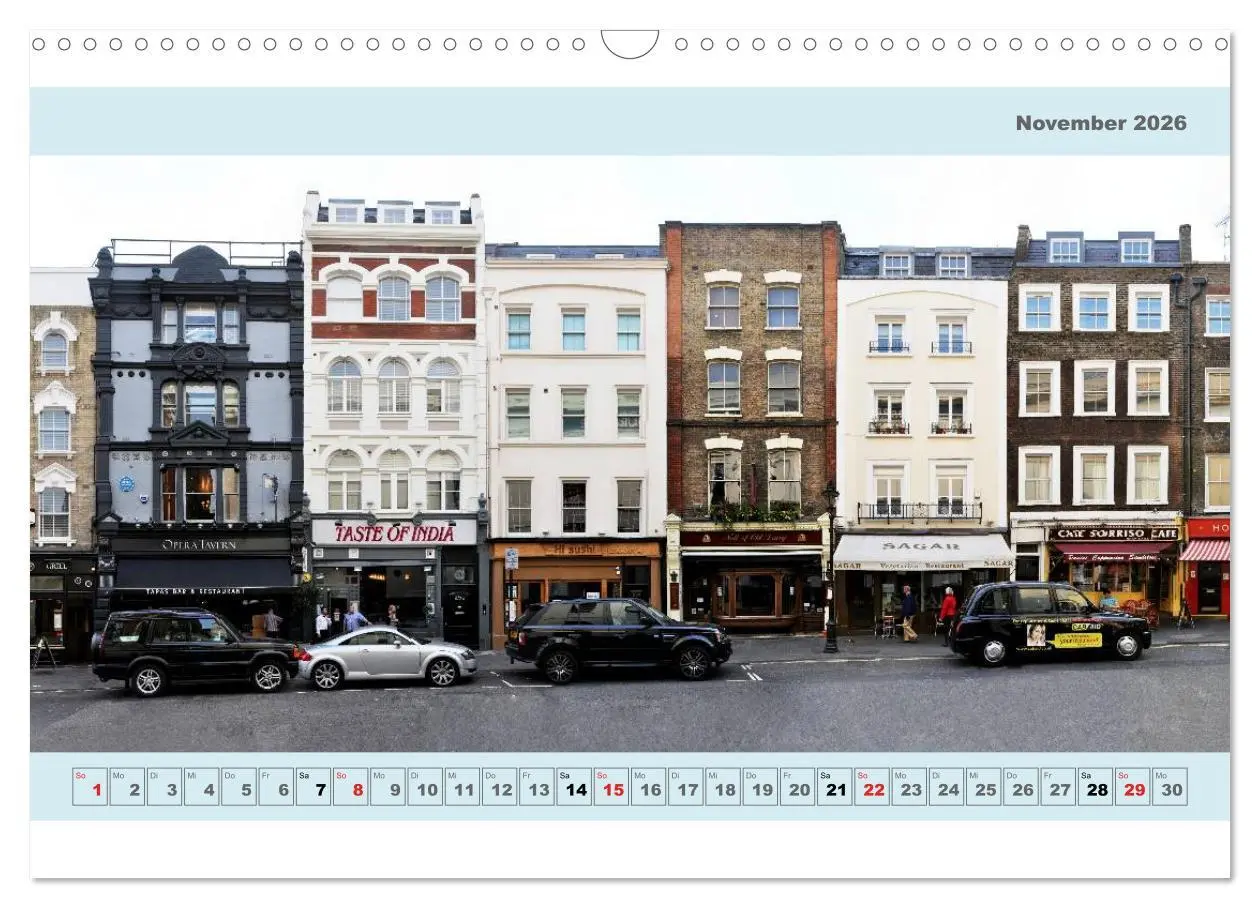 Bild: 9783516171280 | London Fassade 2026 (Wandkalender 2026 DIN A3 quer), CALVENDO...