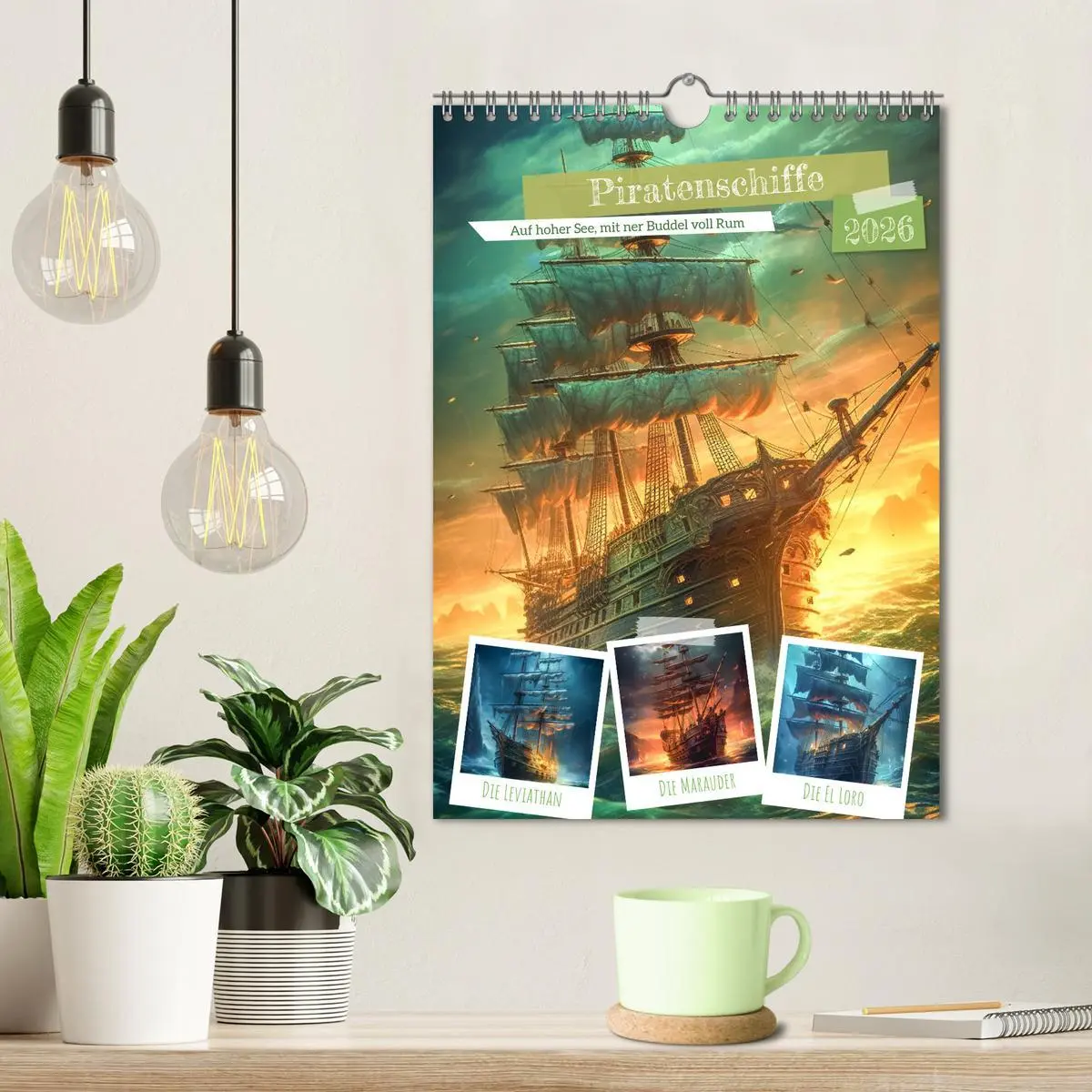 Bild: 9783516311280 | Piratenschiffe (Wandkalender 2026 DIN A4 hoch), CALVENDO...