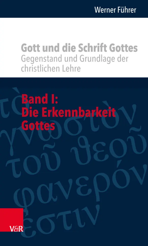 Cover: 9783525531280 | Gott und die Schrift Gottes | Werner Führer | Buch | 147 S. | Deutsch
